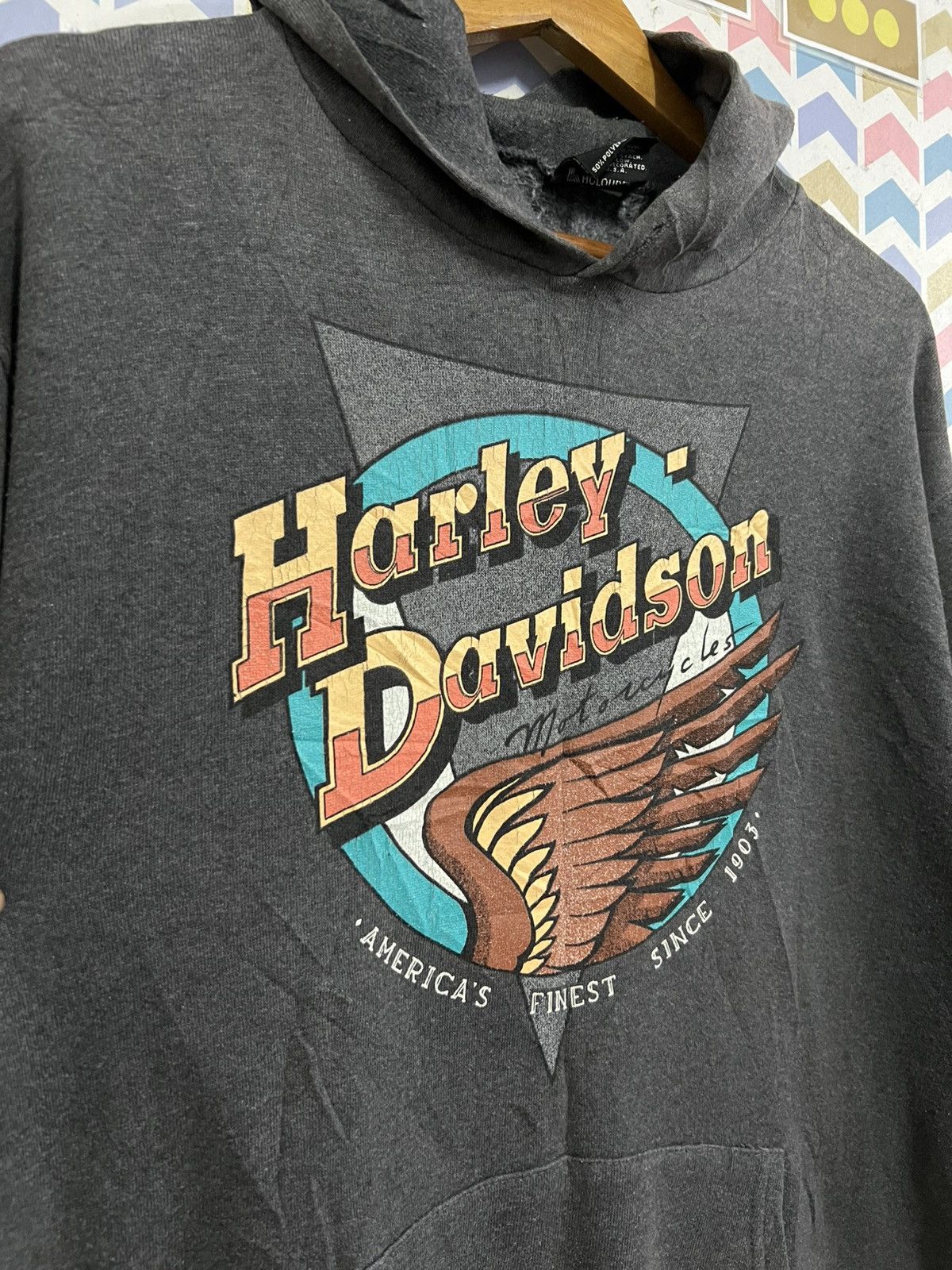 Harley Davidson Vintage 90s Harley Davison Size US M / EU 48-50 / 2 - 3 Thumbnail