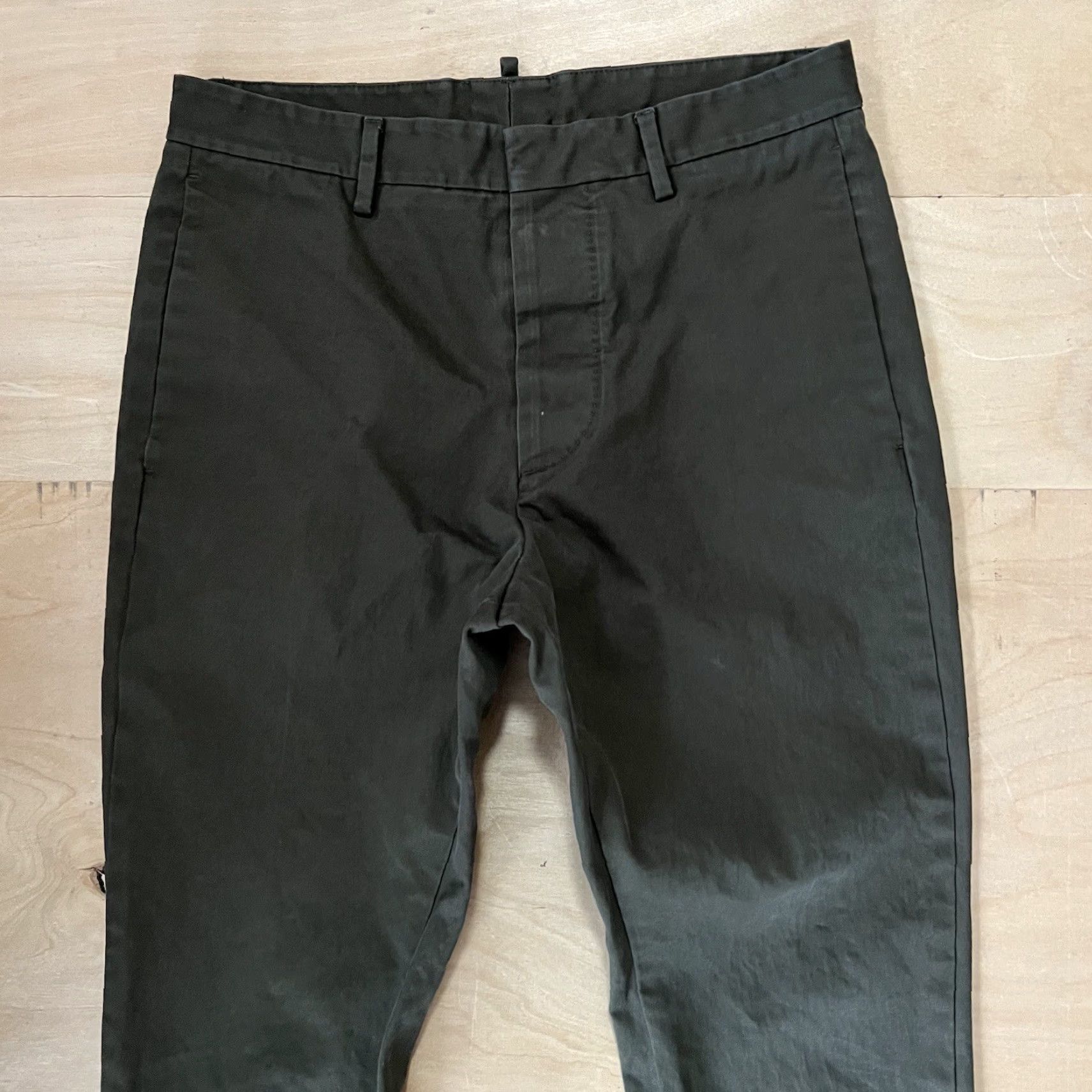 Dsquared2 Dsquared2 Pants 29x25 Green Chino Men Regular Straight Pockets Logo Made in Italy Streetwear Vintage No Size US 29 - 4 Thumbnail