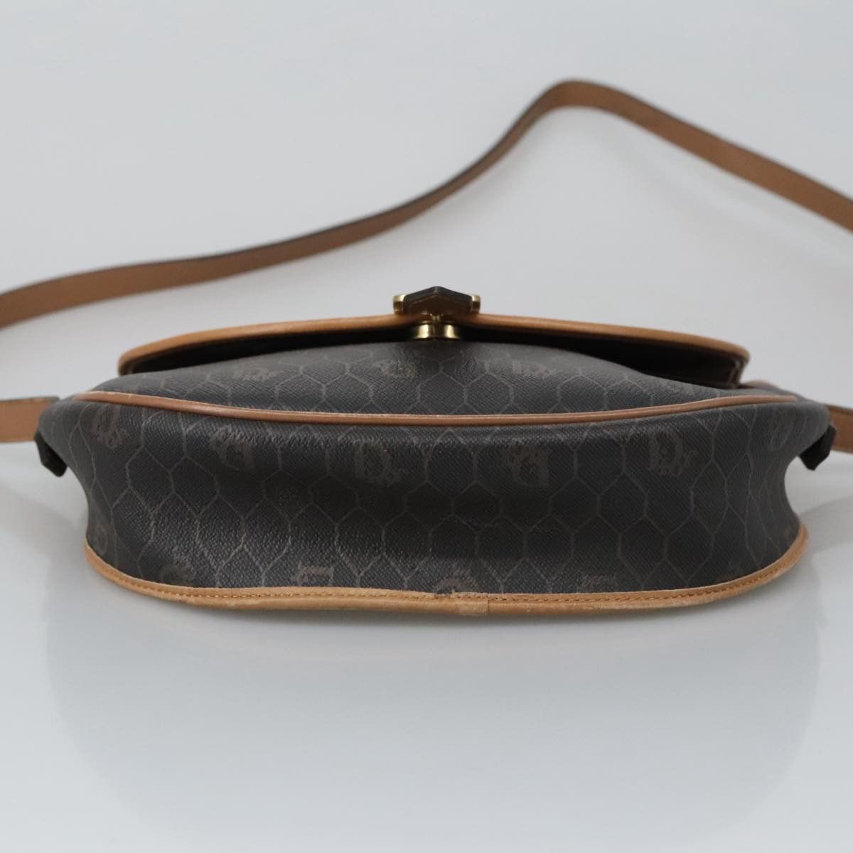 Dior DIOR Honeycomb Canvas Shoulder Bag Leather Black Size ONE SIZE - 5 Thumbnail