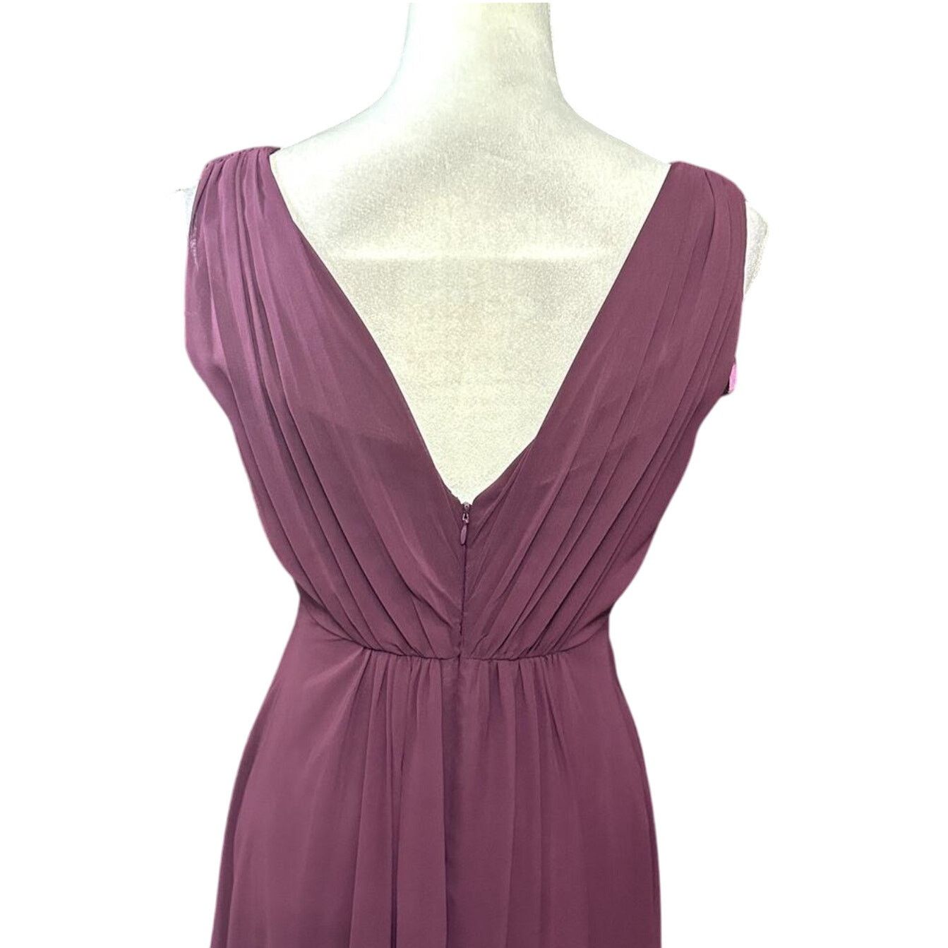 Other Eliza J Embellished Chiffon Dress High Low Plum Purple 2 Size XS / US 0-2 / IT 36-38 - 6 Thumbnail