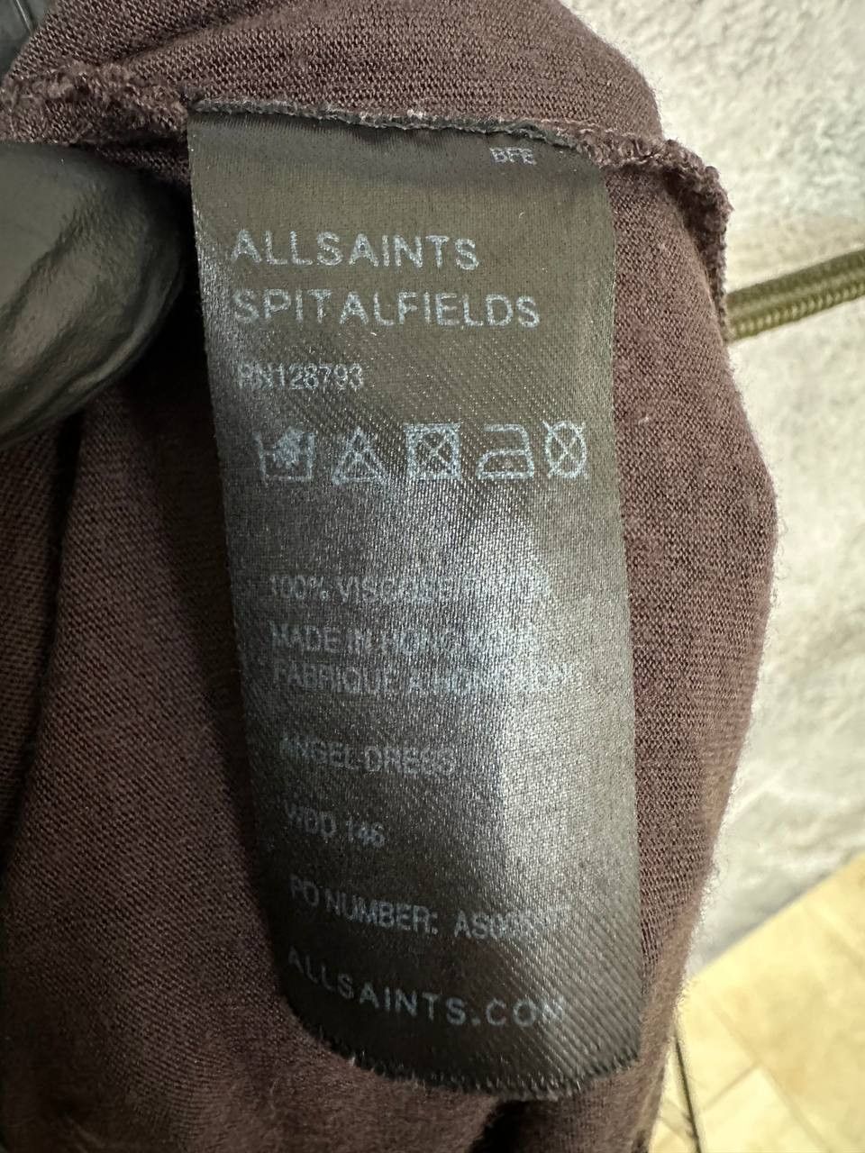 Allsaints × Vintage AllSaints Spitafields Angel Tunic Dress Brown Pleated Size M / US 6-8 / IT 42-44 - 13 Thumbnail