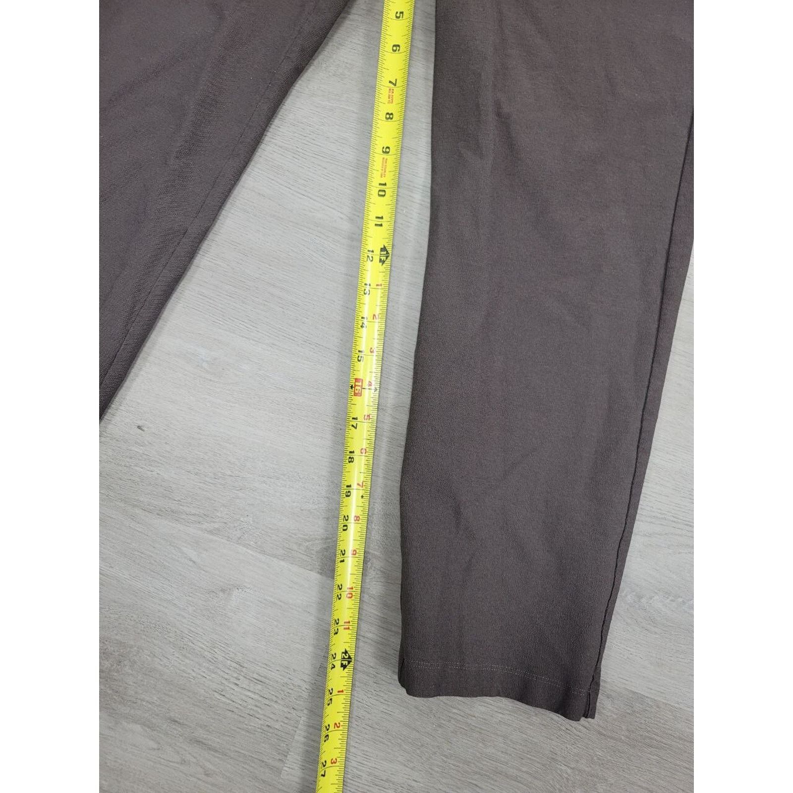 Eileen Fisher Eileen Fisher Gray Washable Crepe Pull-On Size Large A003089 Size 32" / US 10 / IT 46 - 5 Thumbnail
