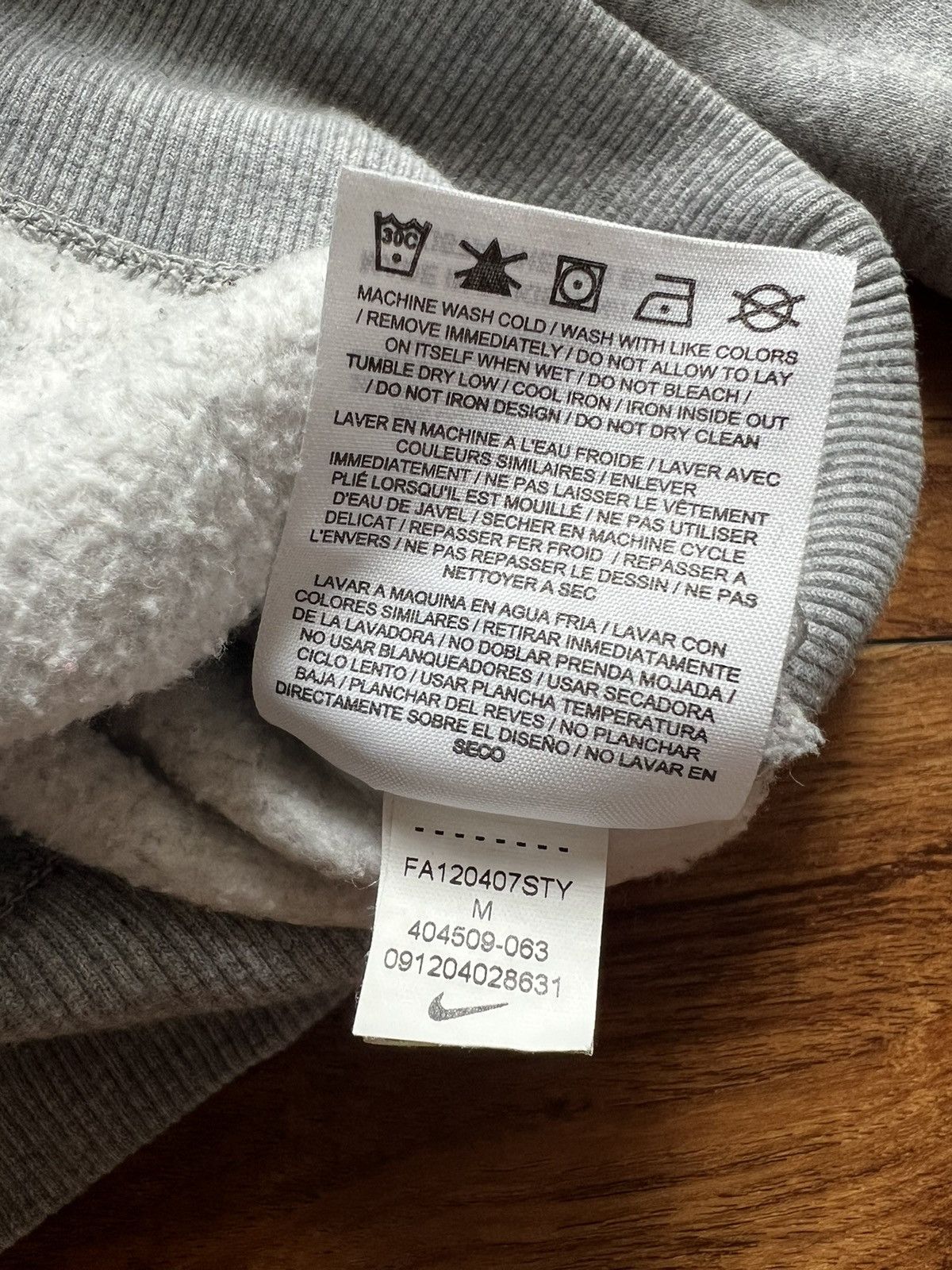 Nike × Vintage Vintage Y2K Grey Nike Swoosh Crewneck Size US M / EU 48-50 / 2 - 6 Thumbnail
