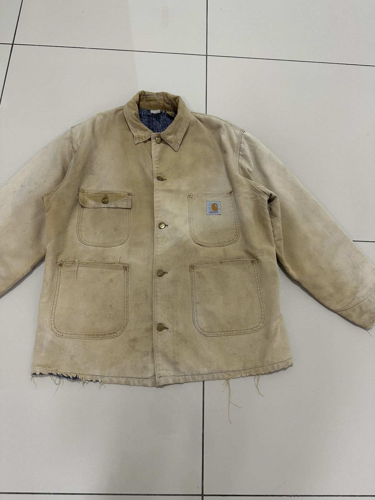 Carhartt Vintage CARHARTT Worker Wear Chore Jakcet Michigan Design Size US L / EU 52-54 / 3 - 3 Thumbnail