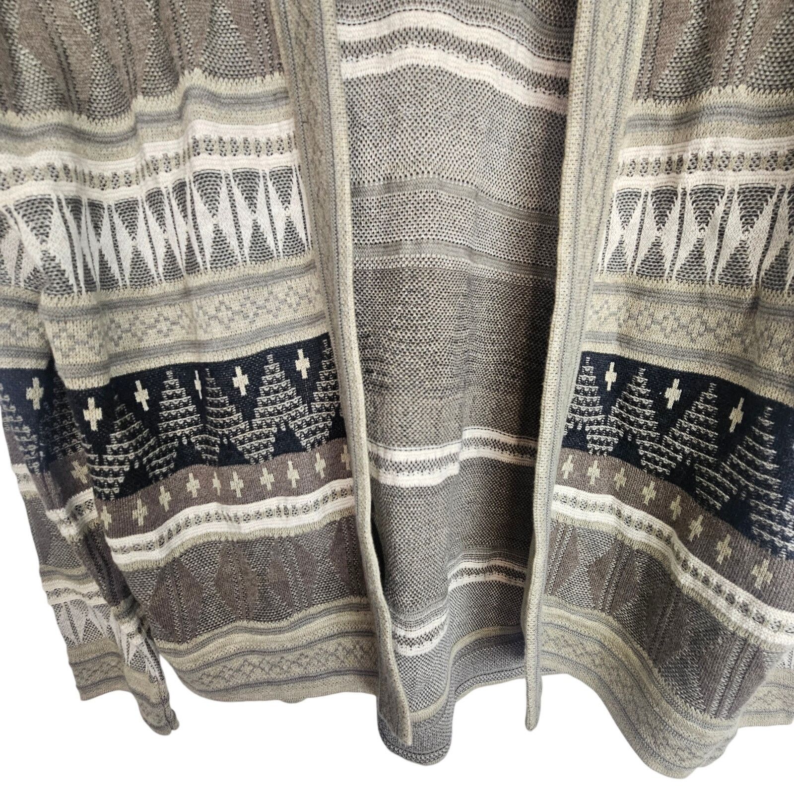 French Connection Peruvian Connection Womens Fair Isle Aztec Cardigan Sweater Size L / US 10 / IT 46 - 3 Thumbnail