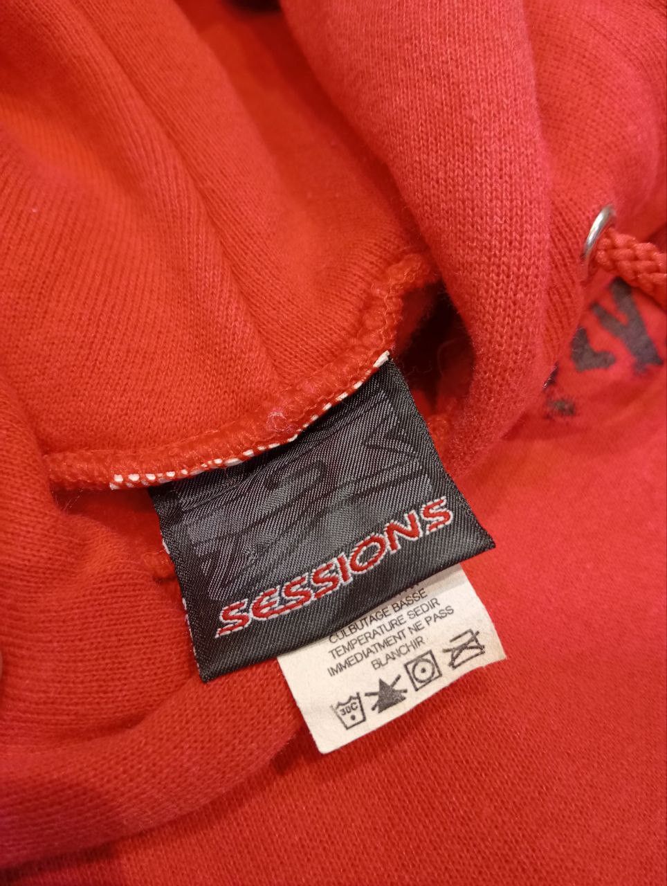 Sessions VINTAGE SESSIONS SKATEBOARDS OVERSIZED HOODIE - SIZE L - RED Size US L / EU 52-54 / 3 - 5 Thumbnail