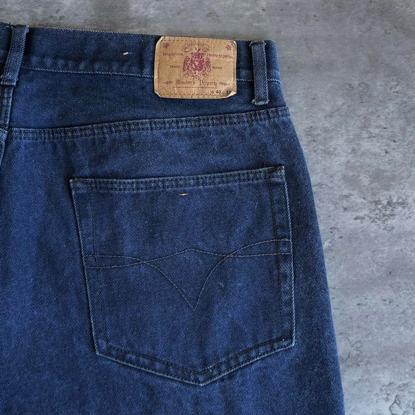 JNCO × Members Only × Vintage Vintage Y2K Baggy Wide Leg Skater Cyber Grunge Denim Jeans Size US 38 / EU 54 - 3 Thumbnail