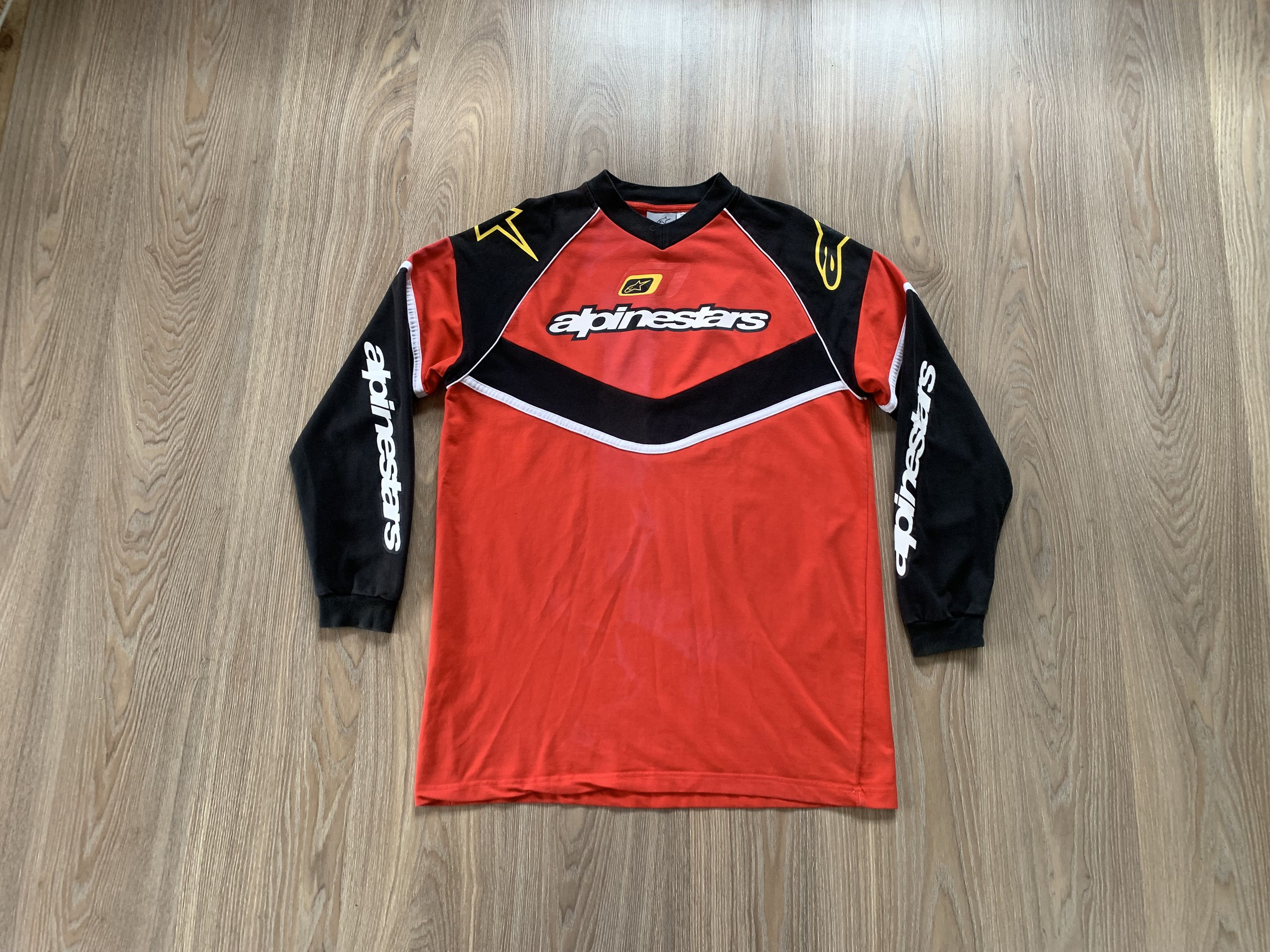 Alpinestars Vintage Alpinestars Motocross Long Sleeve Shirt Size US L / EU 52-54 / 3 - 1 Thumbnail