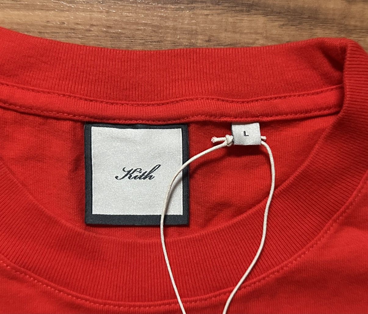 Kith Kith Women Nia II Sueded Tee - Cinnabar/Red Size L / US 10 / IT 46 - 3 Thumbnail