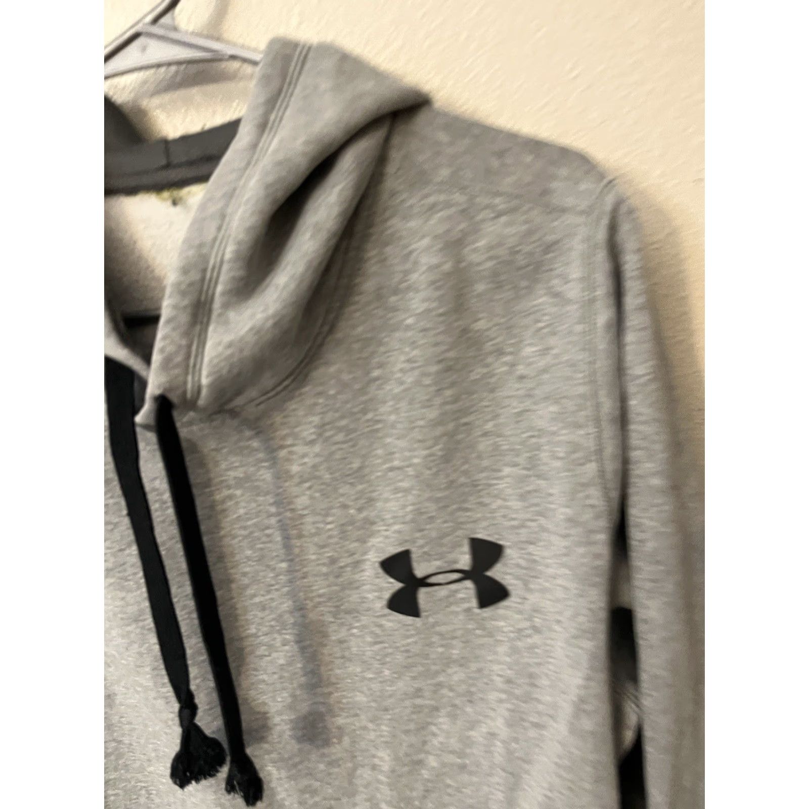 Under Armour Under Armour Hoodie Mens Size M Gray Logo Fleece Pullover Knit Crew Neck 90s Classic Size US M / EU 48-50 / 2 - 2 Thumbnail