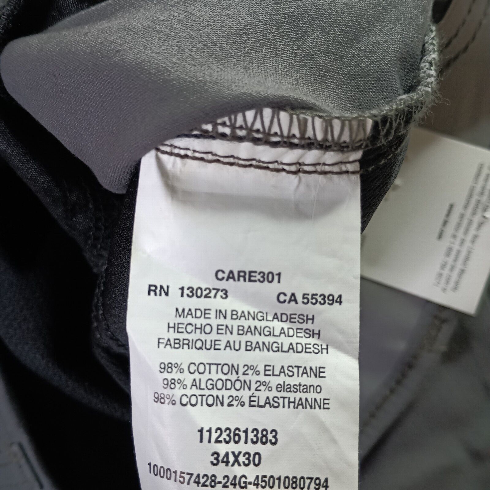 Lee Lee Chino Motion Flex Waistband Pants Men's 34x30 Gray Slim Size US 34 / EU 50 - 5 Thumbnail