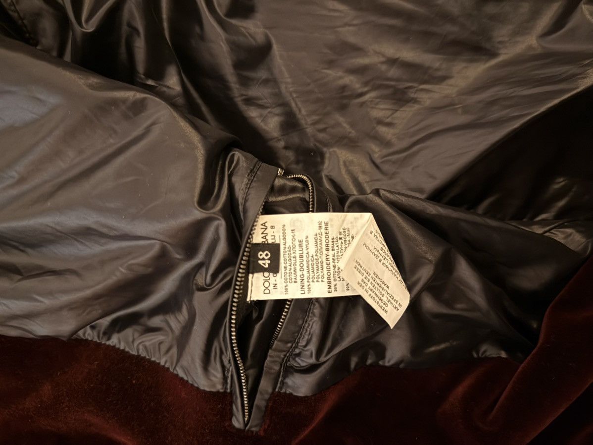Dolce & Gabbana Dolce & Gabbana Velvet Embroidered Bomber Size US M / EU 48-50 / 2 - 8 Thumbnail