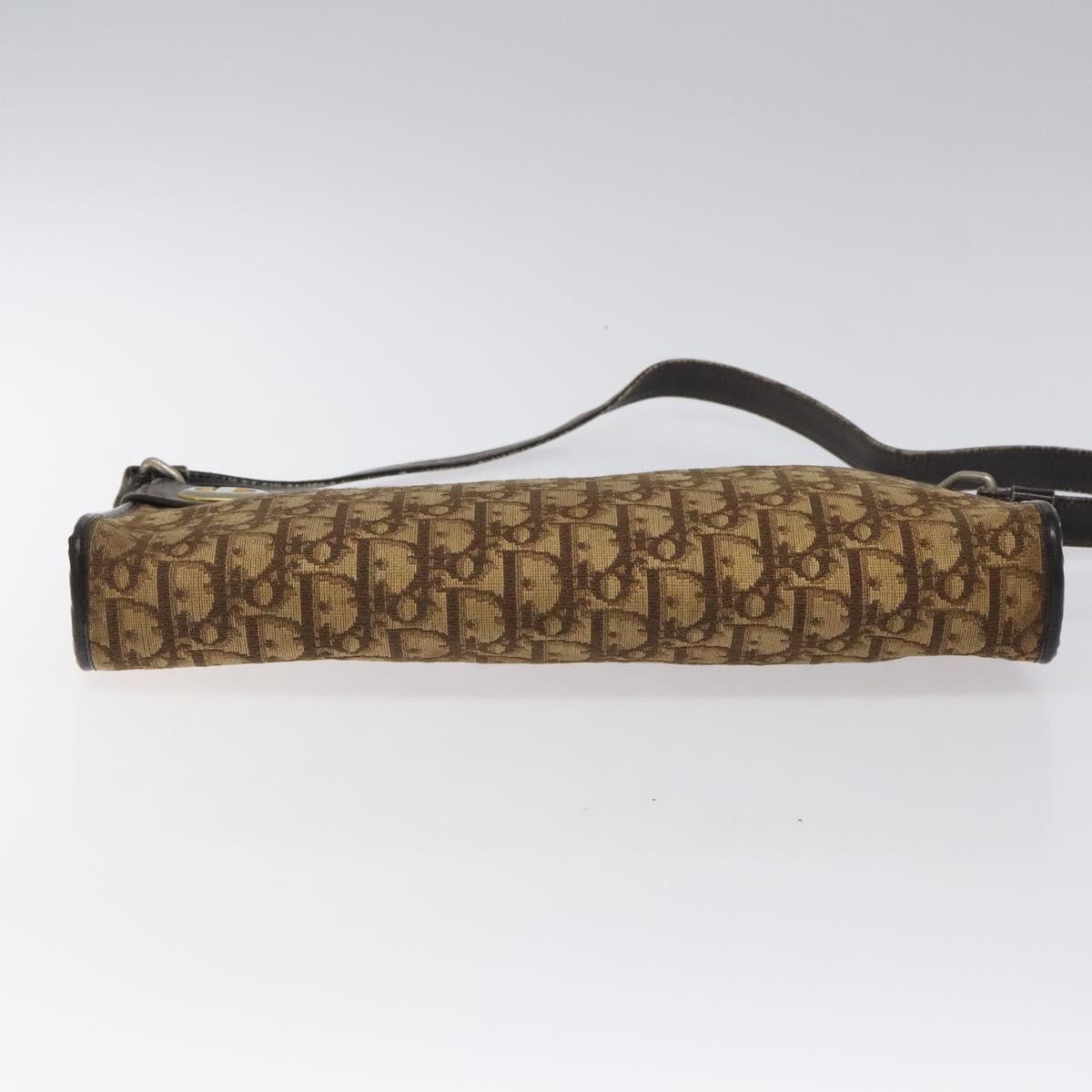 Dior DIOR Trotter Canvas Shoulder Bag Brown Gold Size ONE SIZE - 9 Thumbnail
