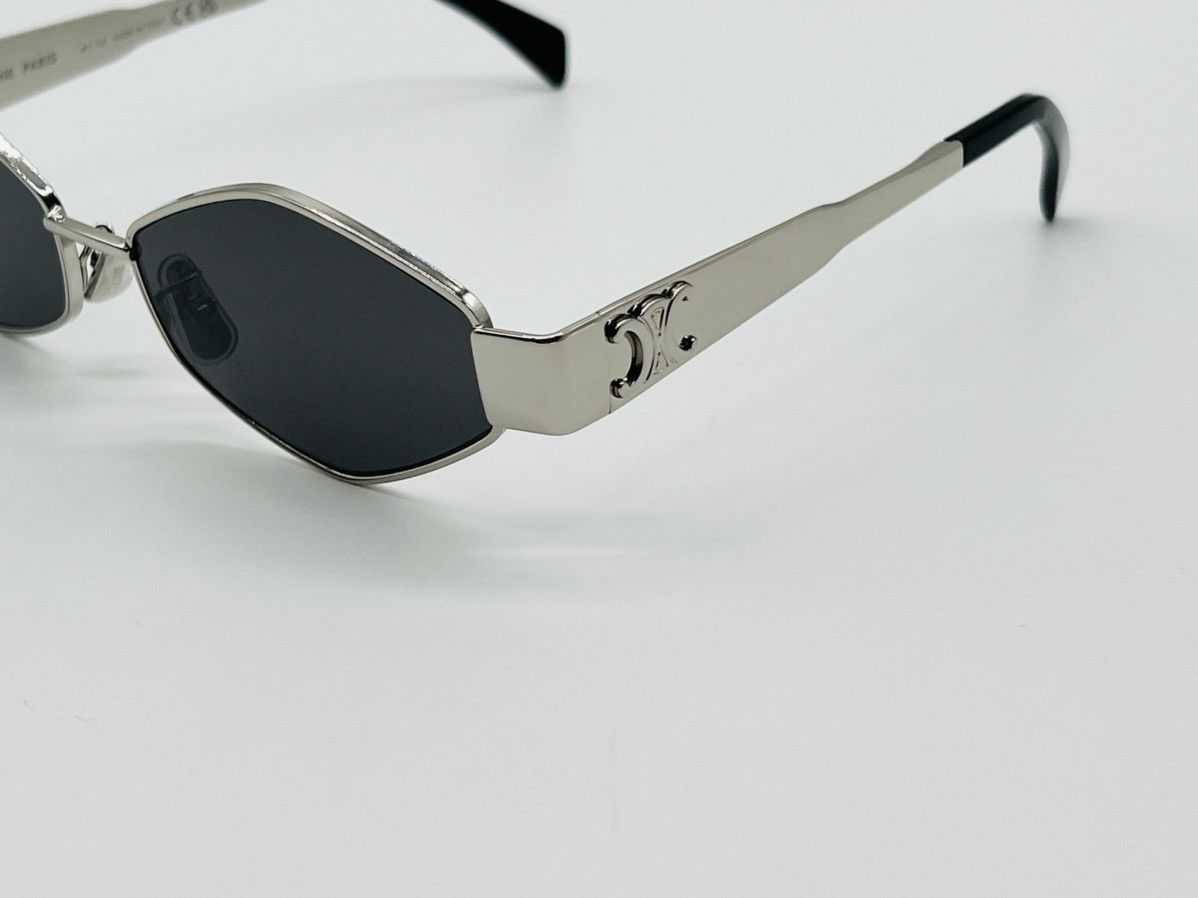 Celine Celine CL40254U 16A Hexagonal Silver Celine Sunglasses Size ONE SIZE - 5 Thumbnail