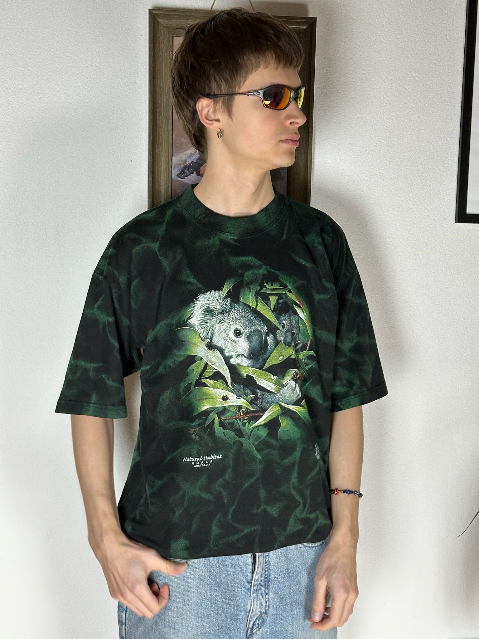 Habitat Vintage habitat nature koala in weed planet earth aop tee Size US L / EU 52-54 / 3 - 9 Thumbnail