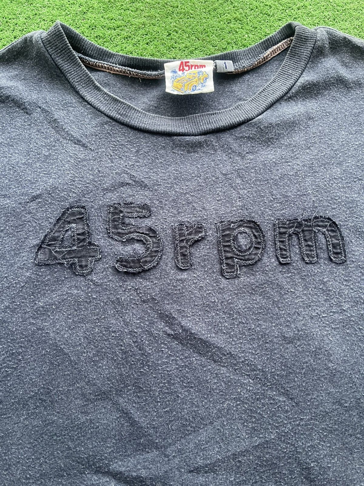 45rpm × Japanese Brand × Kapital 🔥HOT🇯🇵🔥VINTAGE 45 RPM EMBROIDERY SPELL OUT VERY RARE Size US M / EU 48-50 / 2 - 2 Thumbnail