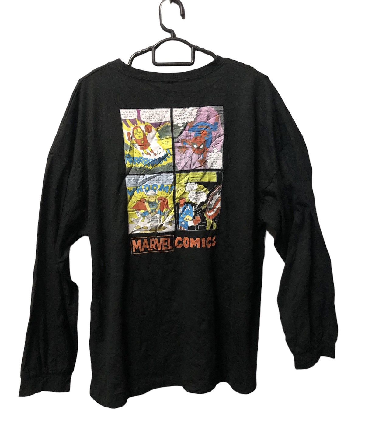 Anime × Cartoon Network × Japanese Brand Vintage Anima Marvel Comics Long Sleeve Tee Shirt Size US L / EU 52-54 / 3 - 19 Thumbnail