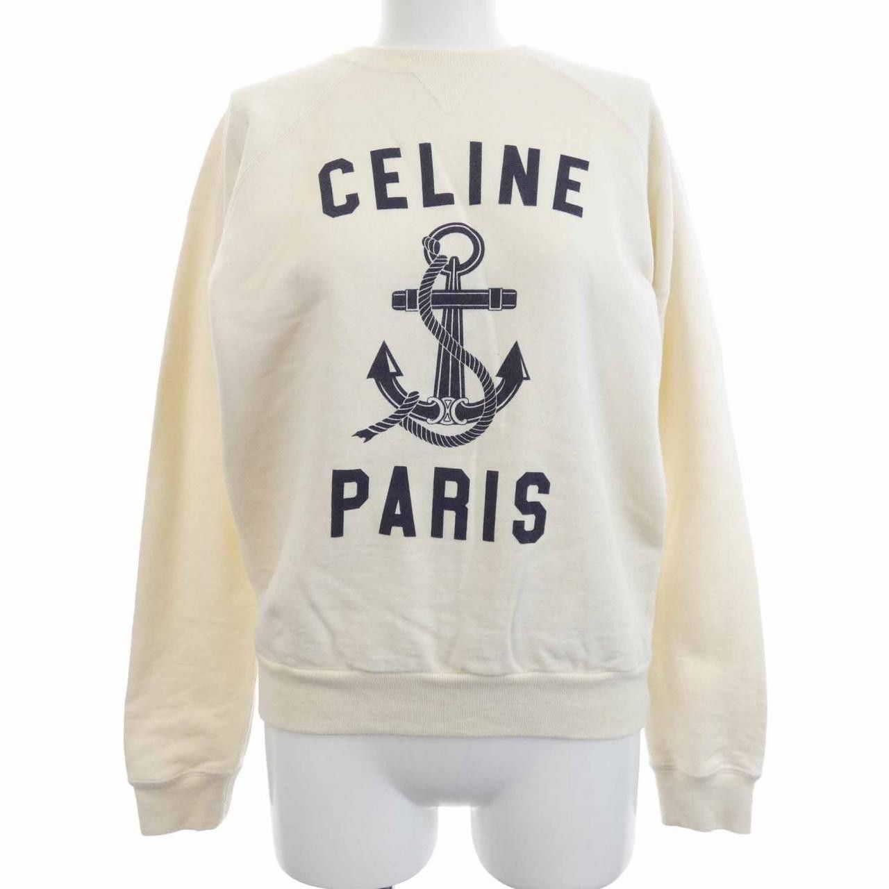 Celine Celine CELINE Cashmere Blend Sweatshirt Textile Sweatshirts & Hoodies 2Y244450I DUTY FREE for USA Size ONE SIZE - 1 Thumbnail