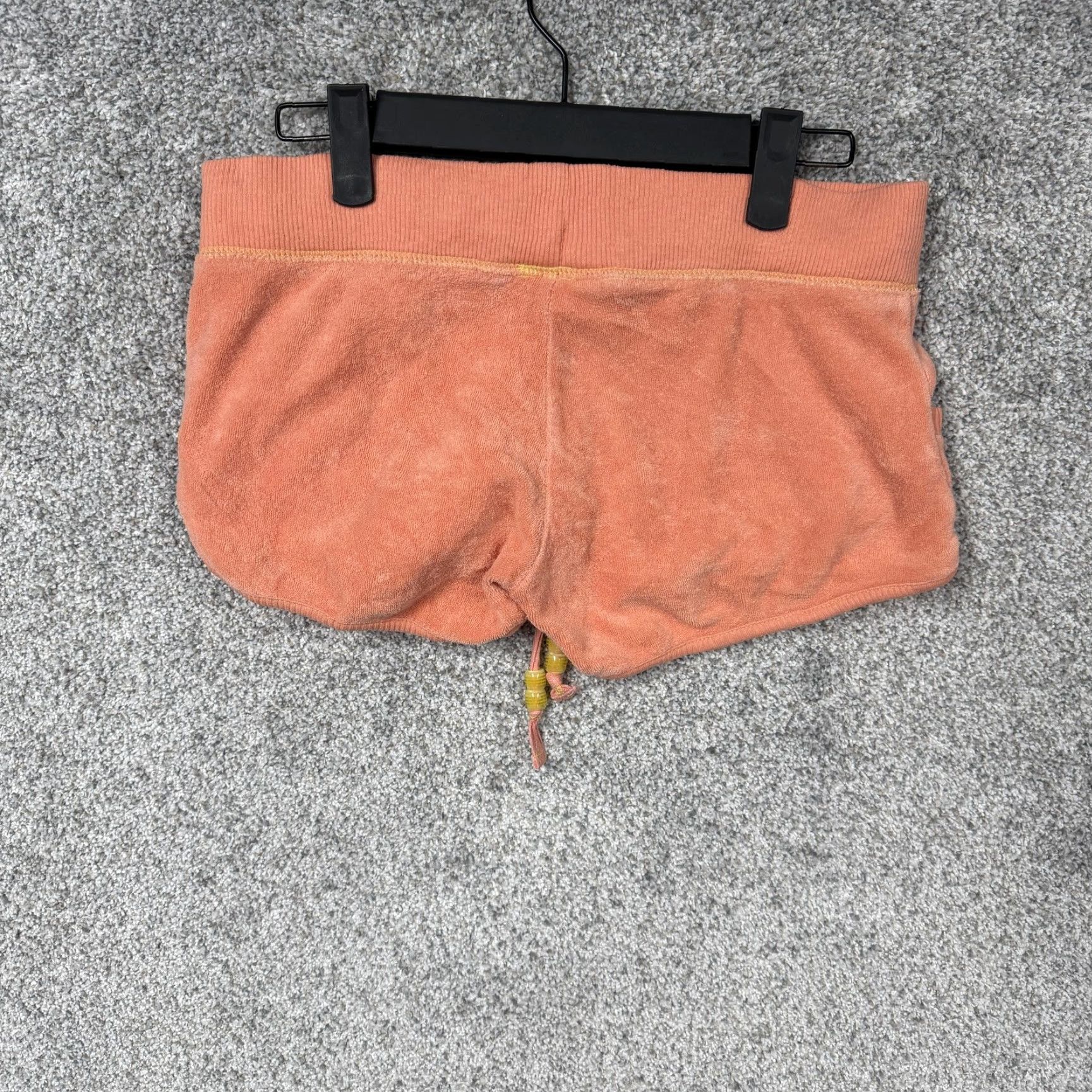 Old Navy VINTAGE Old Navy Sweat Shorts XXS Women's Casual Shorts 29x9 Peach Orange Terry Cloth Drawstring Elastic Waist Pockets Summer Size 24" / US 00 / IT 34 - 7 Thumbnail