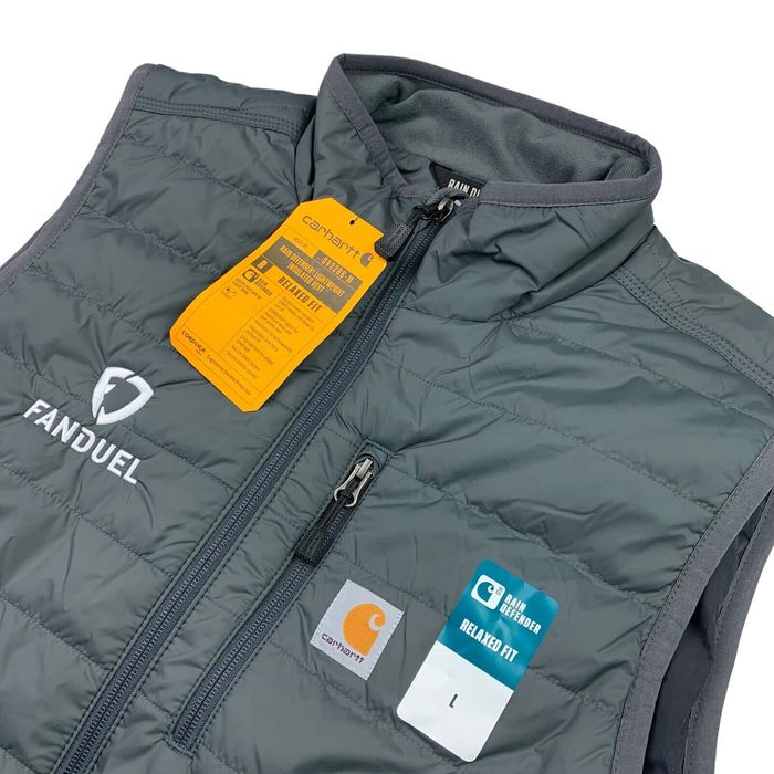 Carhartt NEW Carhartt Men's Rain Defender Relaxed Fit Puffer Vest Gray