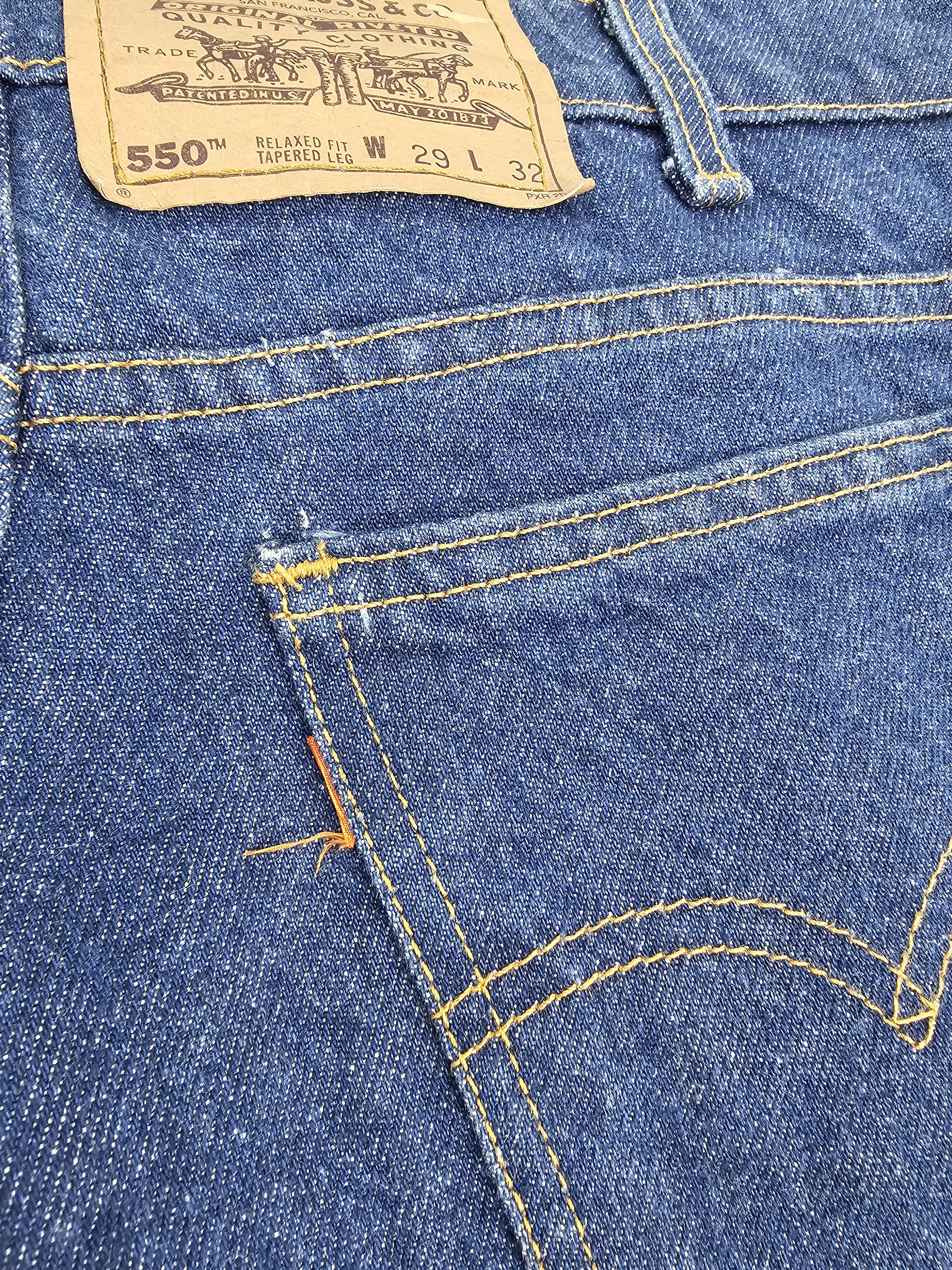 Levi's Vintage Clothing Vtg LEVIS 550 Relaxed Fit Tappred Leg Orange Tab Jeans L0448 Size US 29 - 10 Thumbnail