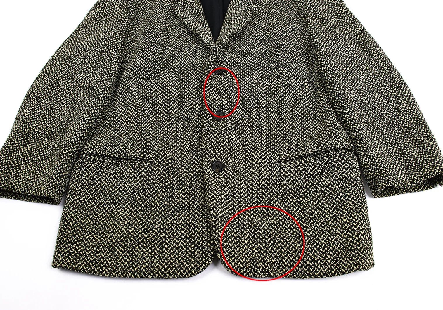 Yohji Yamamoto Yohji Yamamoto Wool Nylon Design Jacket Size US S / EU 44-46 / 1 - 13 Thumbnail
