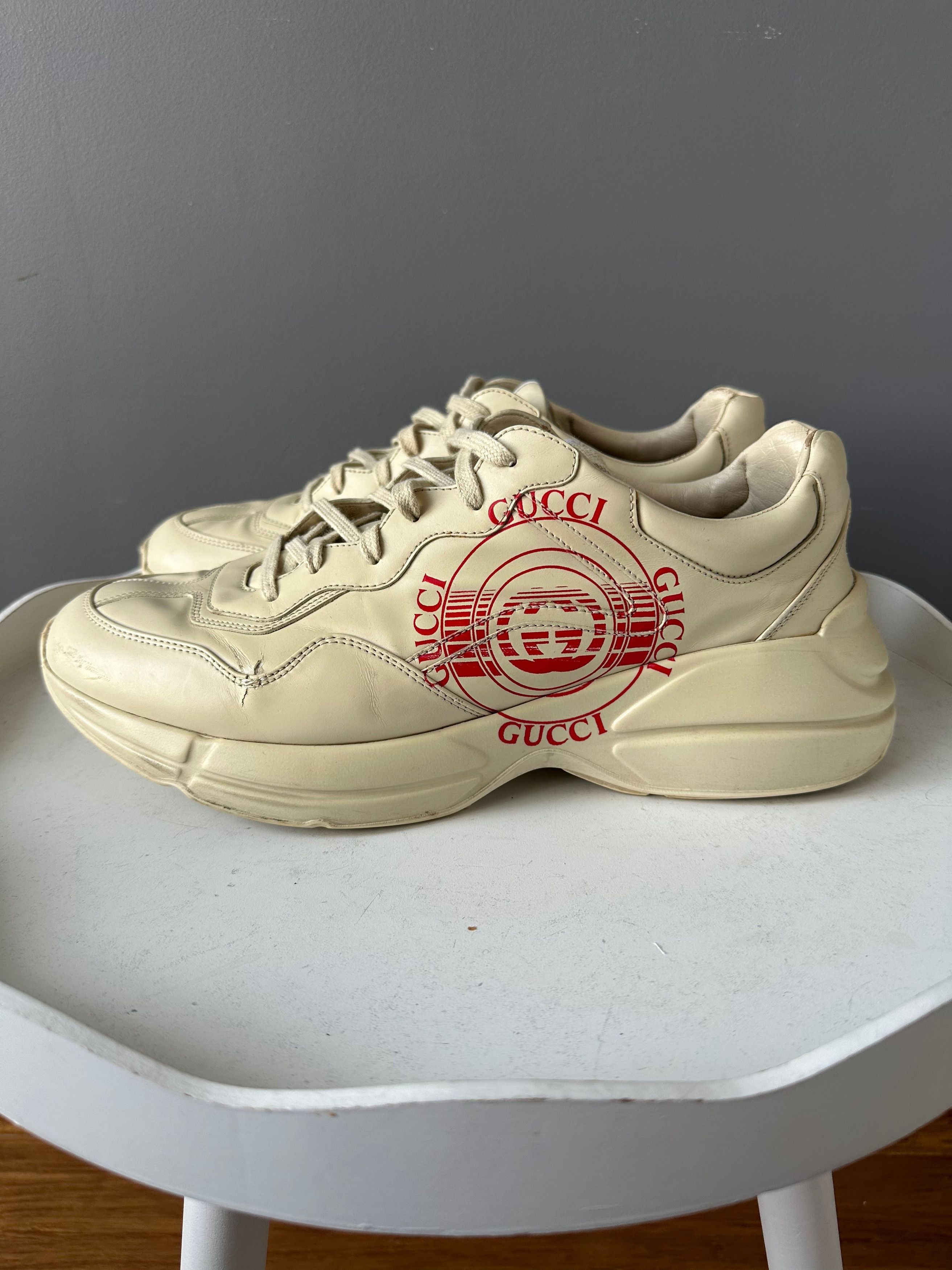 Gucci Rhyton 'Disk Print' Sneakers very Worn US12.5