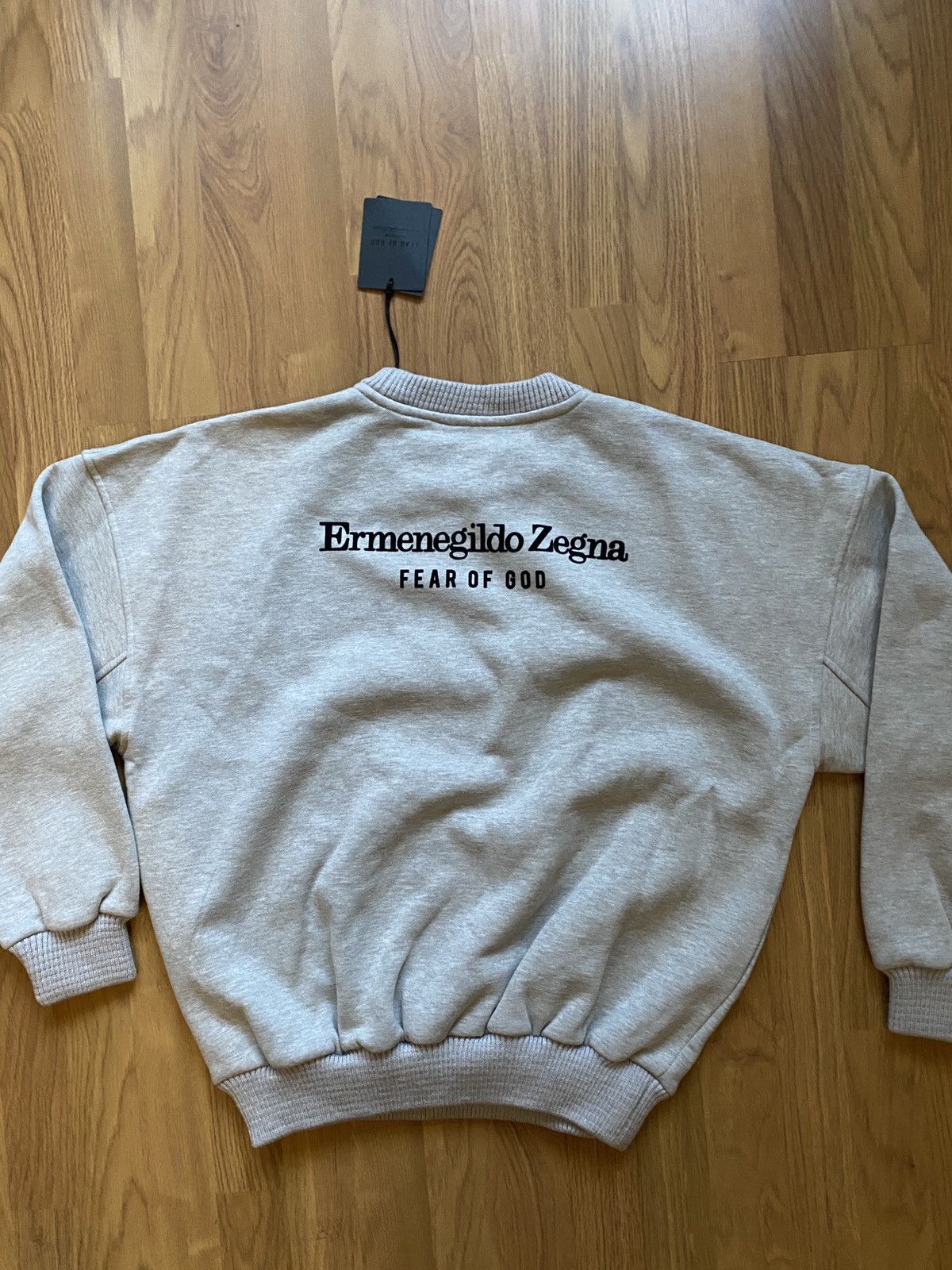 Ermenegildo Zegna FEAR OF GOD X ZEGNA OVERSIZED LOGO SWEAT Grailed