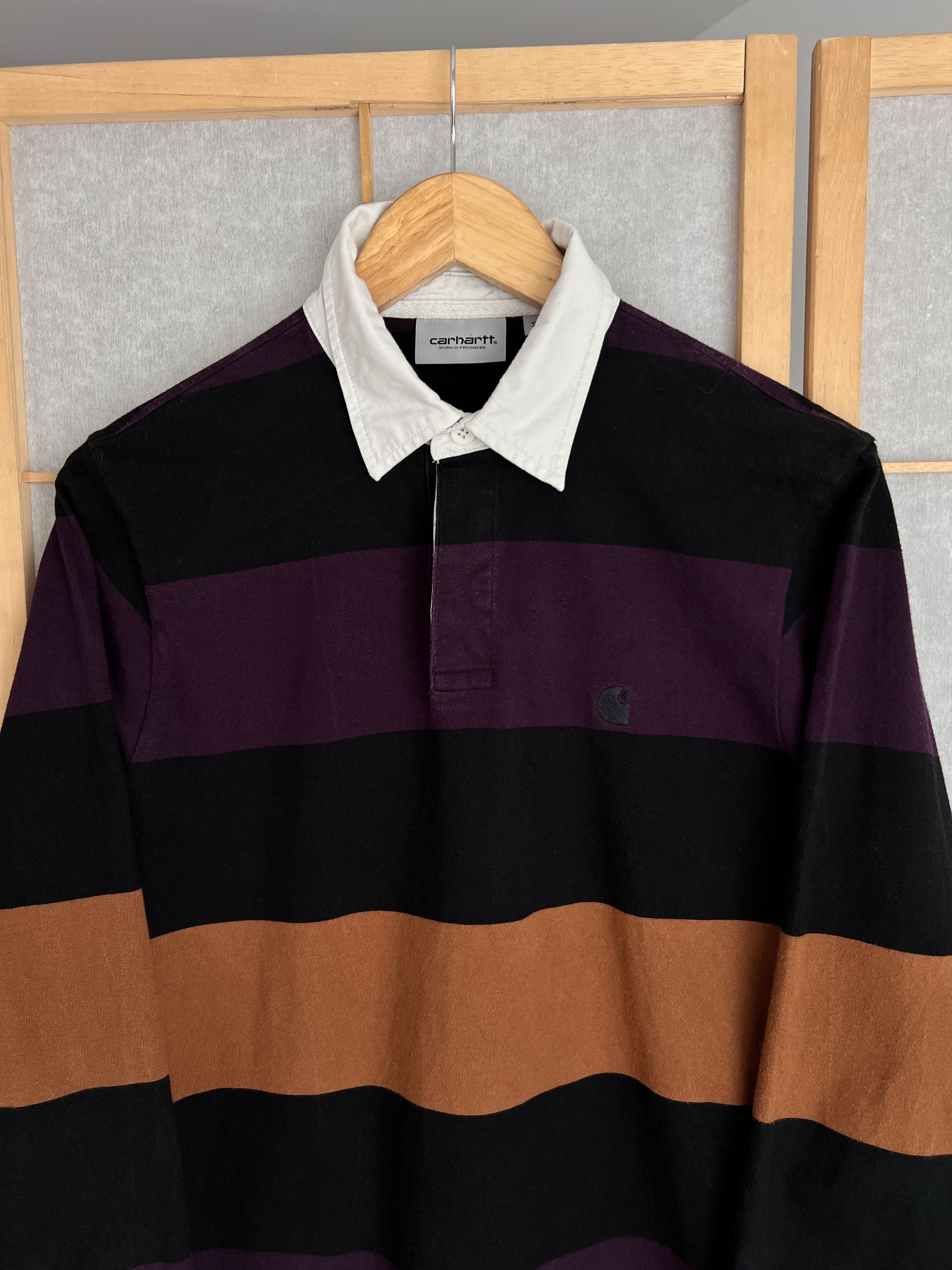 Carhartt Carhartt WIP L/S Hansen striped rugby polo shirt vintage 00s Size US S / EU 44-46 / 1 - 2 Thumbnail