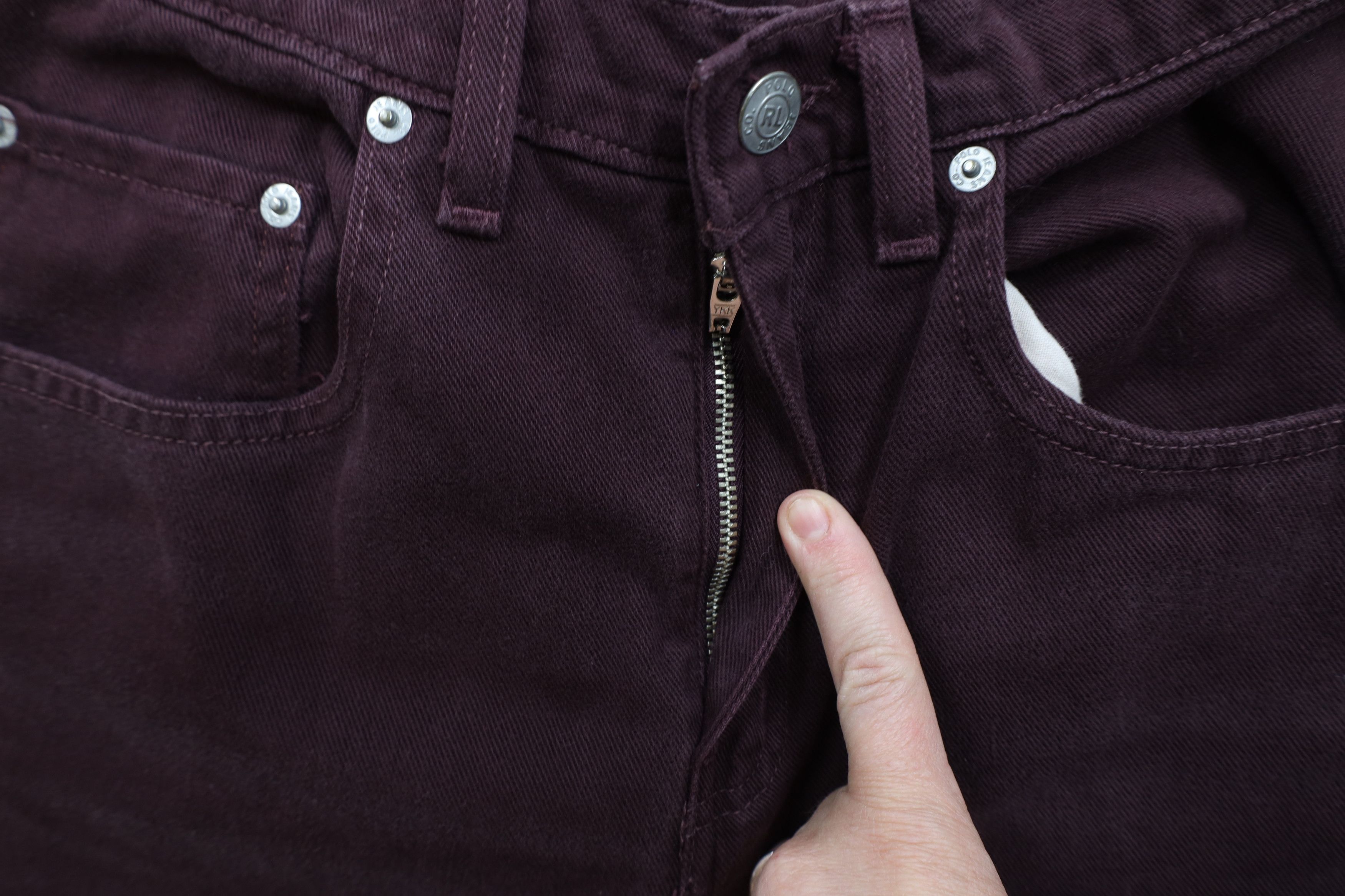 Ralph Lauren × Vintage Vintage 90s Ralph Lauren Relaxed Straight Leg Jeans Purple Size 32" / US 10 / IT 46 - 7 Thumbnail