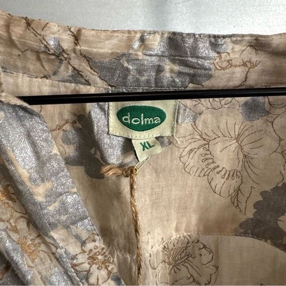 Designer NWT DOLMA ANOUSHKA WOMEN’S BEIGE TOP TUNIC SZ EXTRA LARGE Size XL / US 12-14 / IT 48-50 - 4 Thumbnail