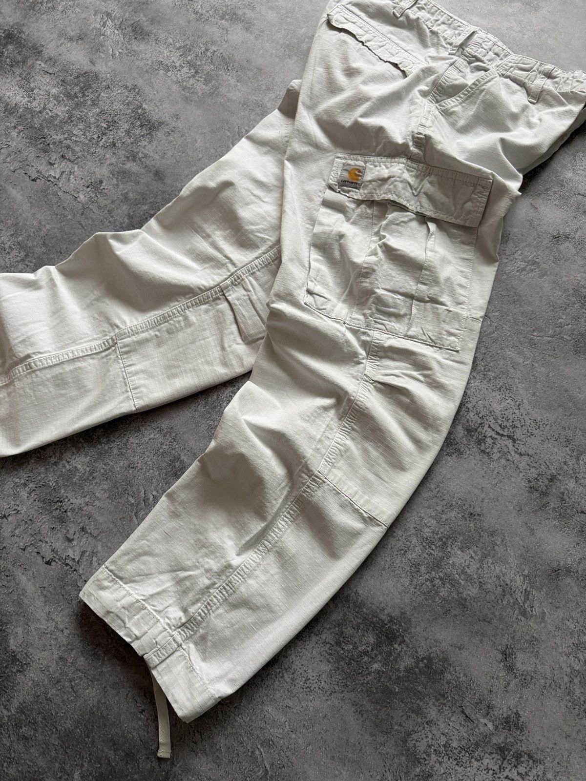Carhartt Vintage Carhartt Baggy Withe Cargo Pants Size US 32 / EU 48 - 2 Thumbnail