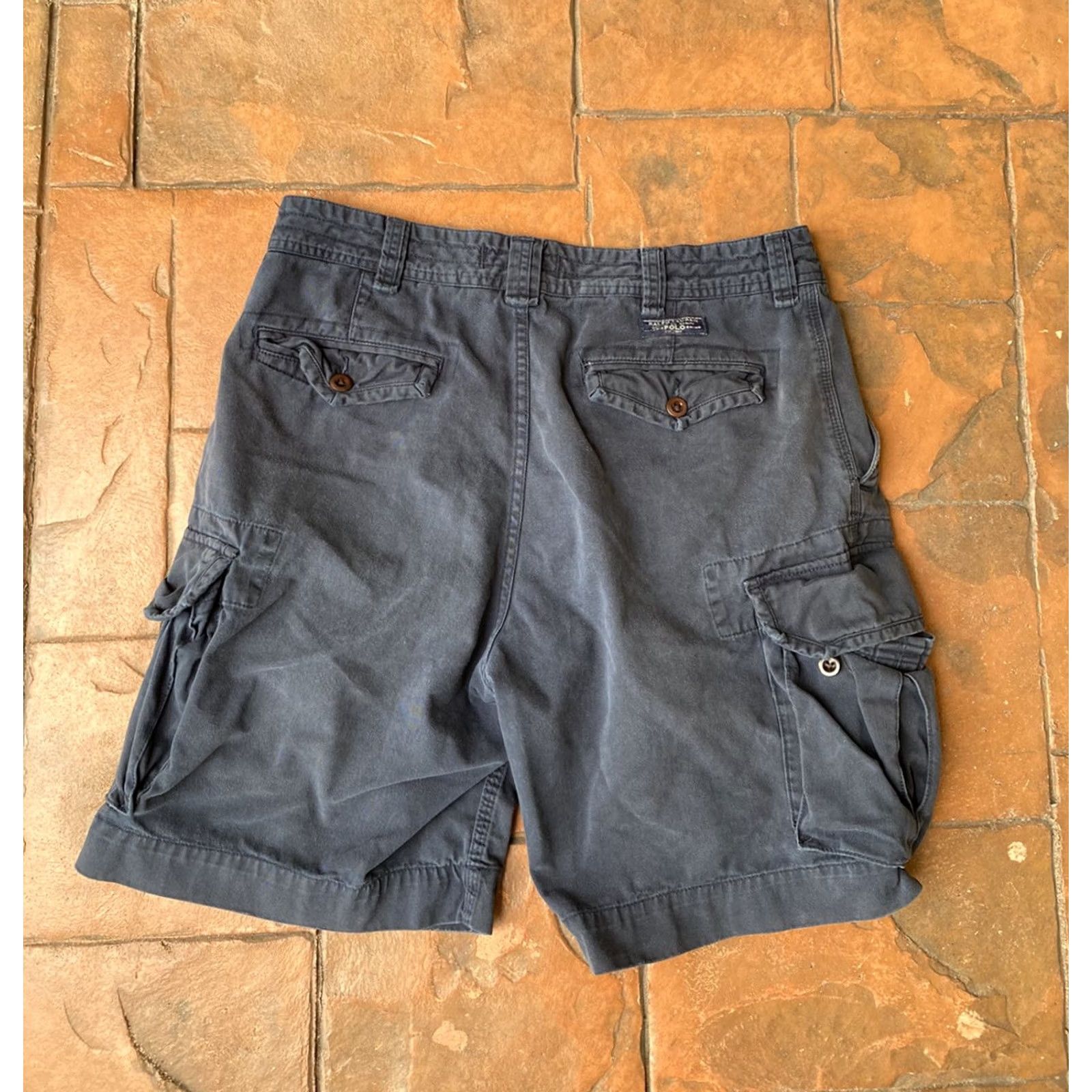 Polo Ralph Lauren VINTAGE Polo Ralph Lauren Men’s Navy Cargo Shorts 36 Size US M / EU 48-50 / 2 - 4 Thumbnail