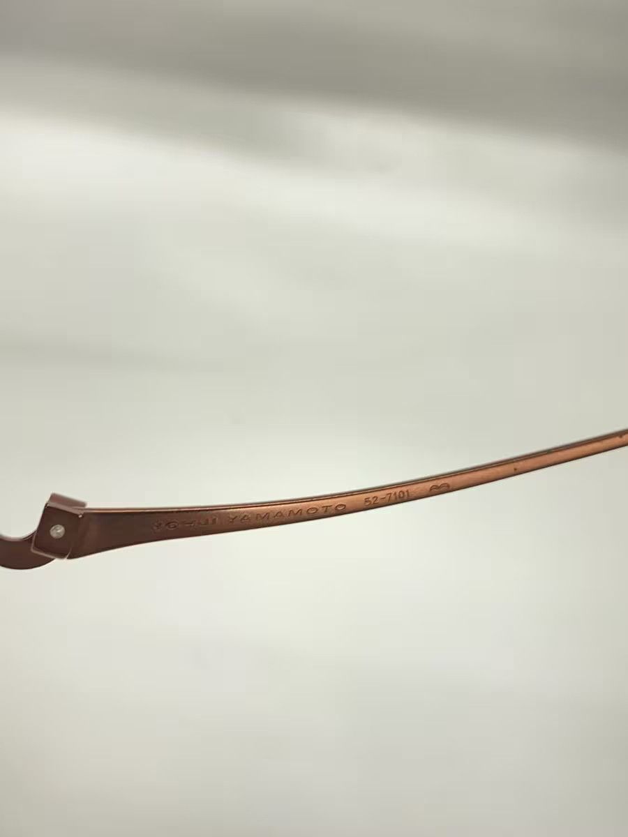 Yohji Yamamoto Wire Frame Brown Sunglasses - Yohji Size ONE SIZE - 4 Thumbnail