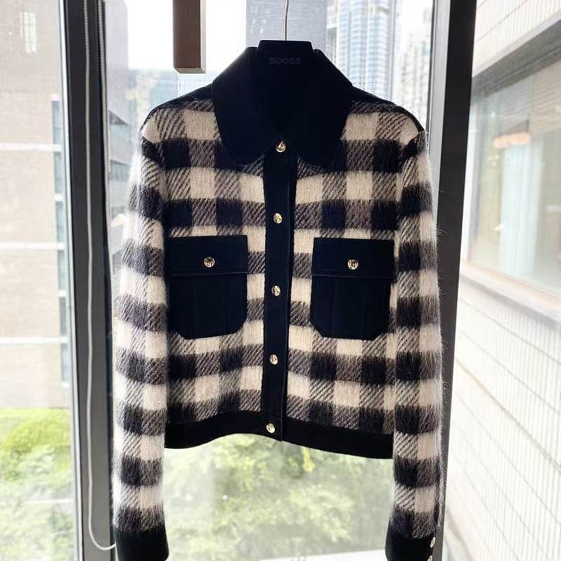 Louis Vuitton Louis Vuitton Plaid Knit Jacket Size S Size S / US 4 / IT 40 - 1 Thumbnail