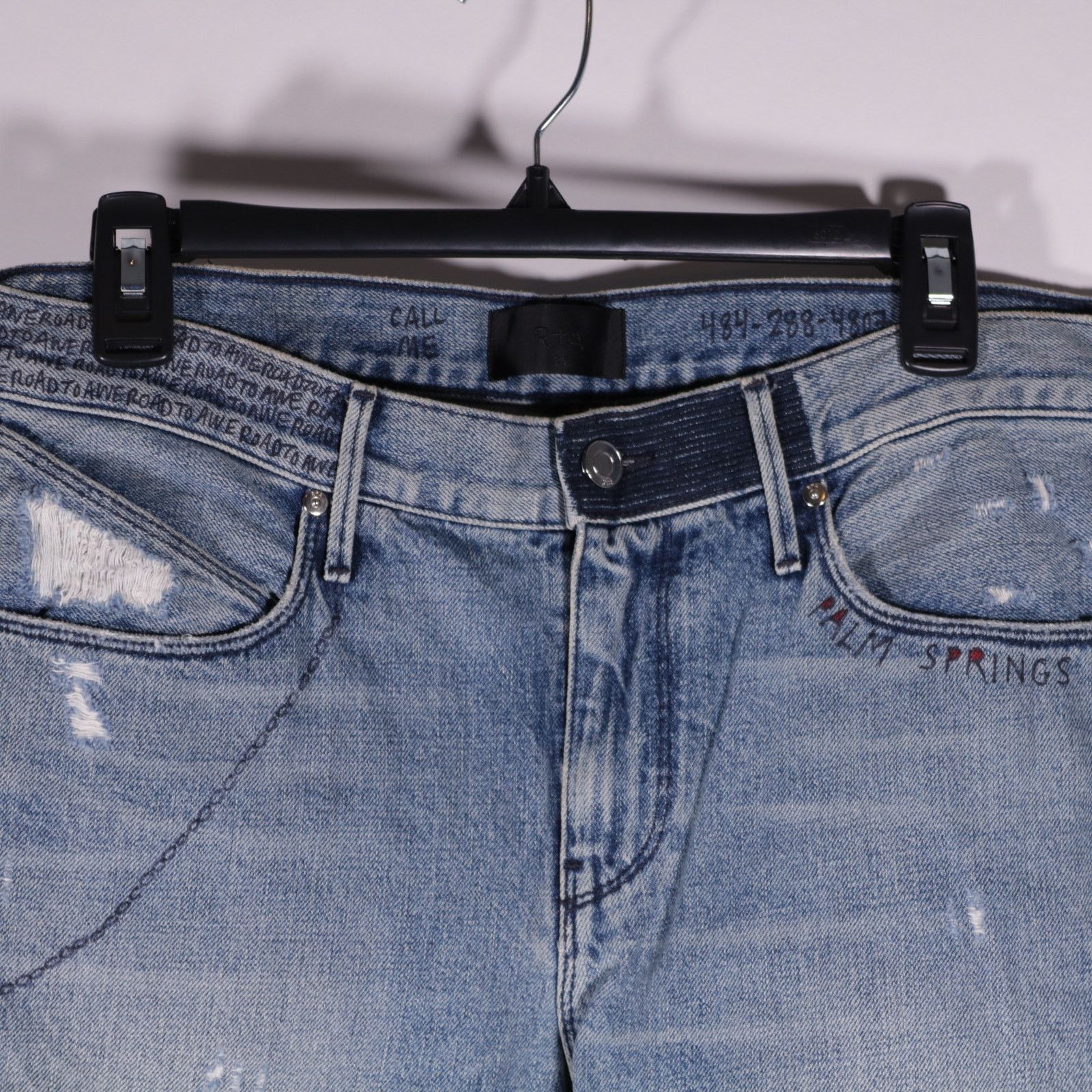 Rta RTA Road to Awe Graphic Print Denim Jeans Size 31 Size US 31 - 2 Thumbnail