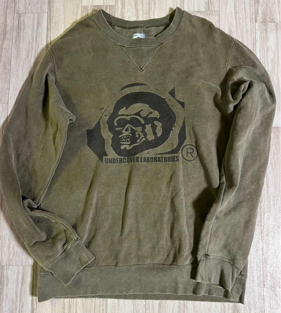 Undercover Undercover Skull Print Sweatshirt - Khaki - Size M Size US M / EU 48-50 / 2 - 2 Thumbnail