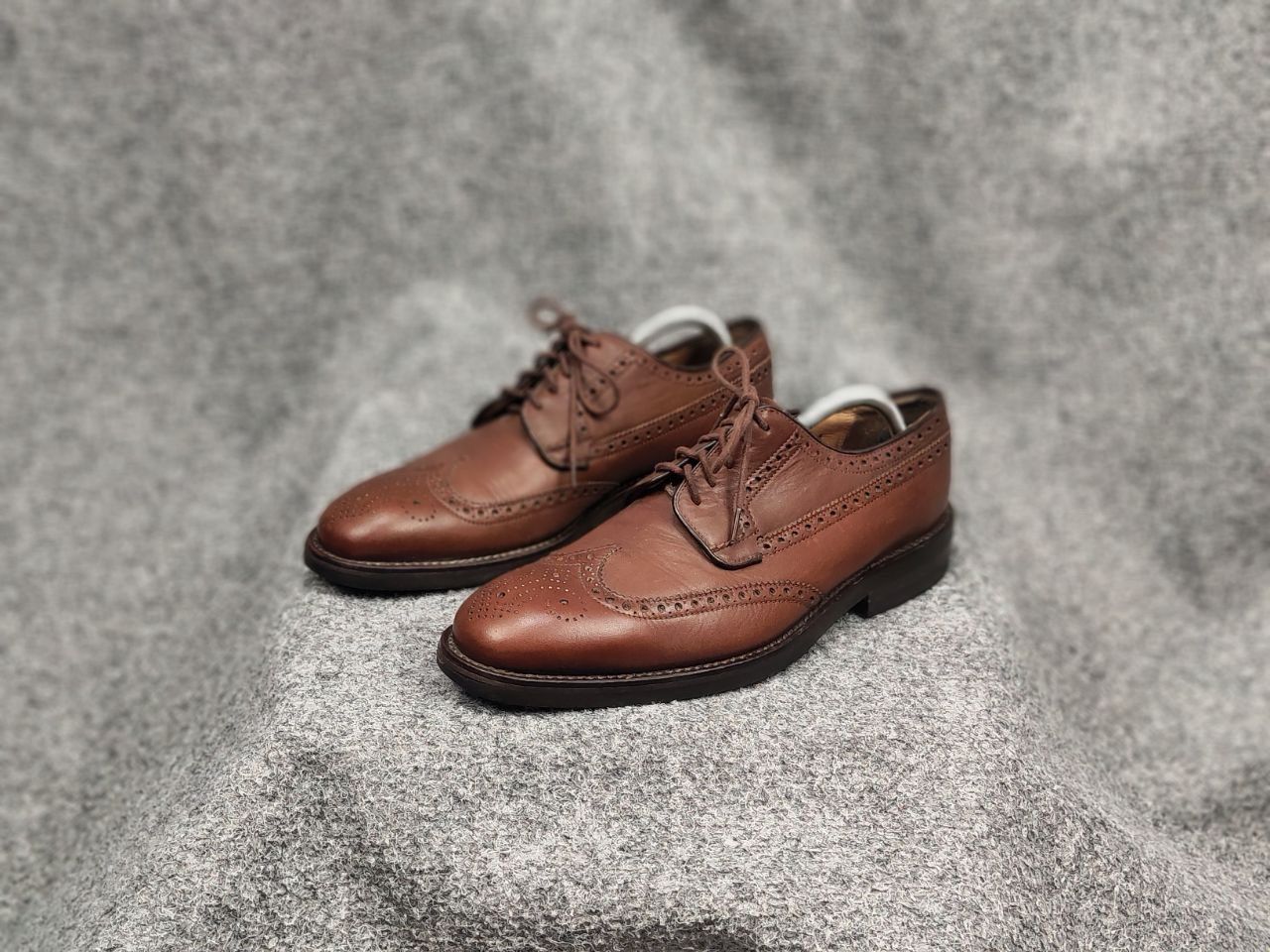 Barbour Barbour Design Dark Brown Leather Ouse Brogue Shoes Size US 7.5 / EU 40-41 - 8 Thumbnail