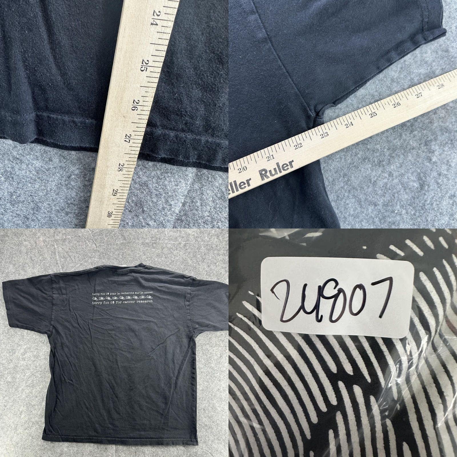 Vintage VINTAGE Terry Fox Foundation T-Shirt Mens XL Black Cancer Research Marathon 2009 Charity Awareness Graphic Tee Size US XL / EU 56 / 4 - 8 Thumbnail