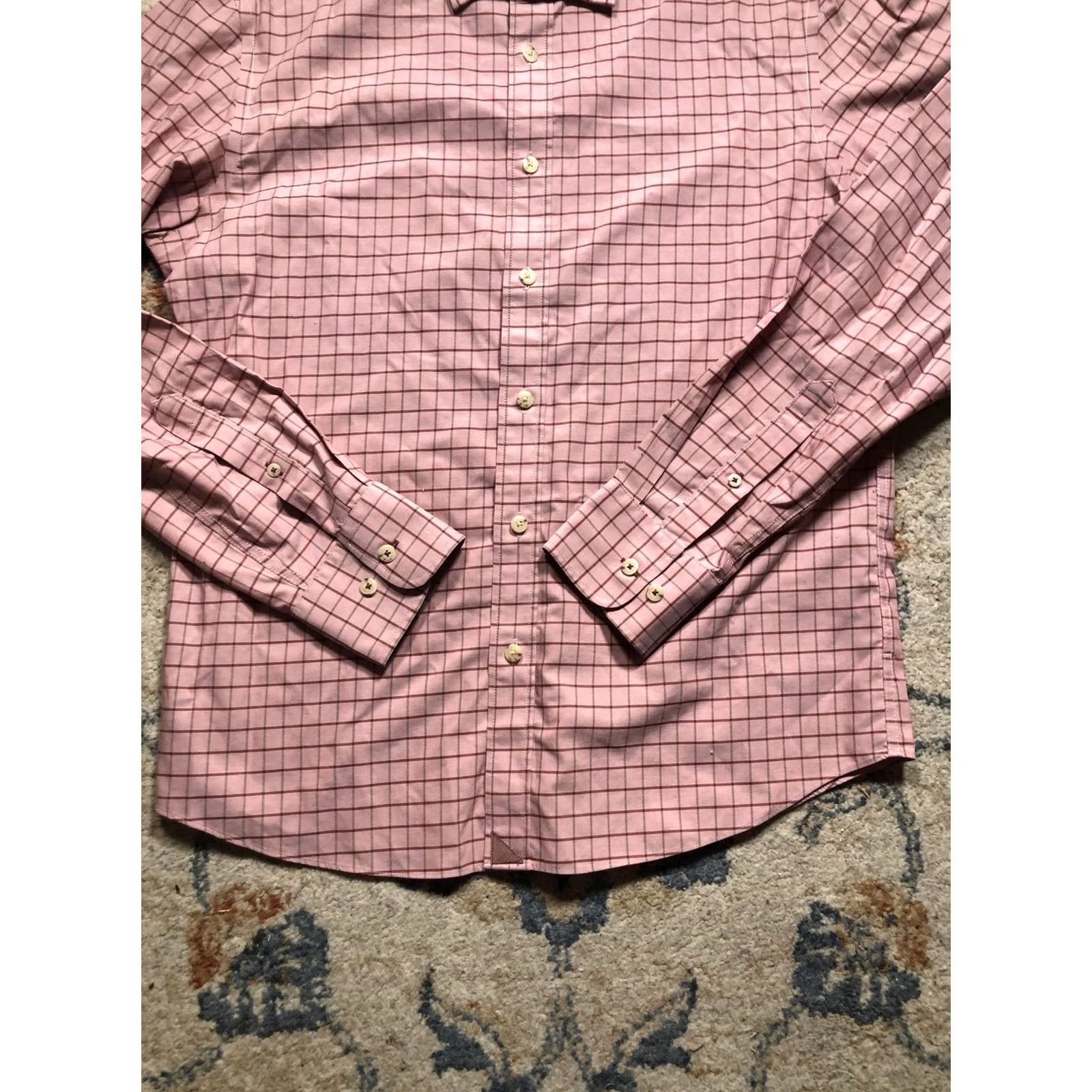 UNTUCKit UNTUCKit Shirt Mens Medium Pink Slim Fit Wrinkle Free Button Down Long Sleeve Size US M / EU 48-50 / 2 - 5 Thumbnail