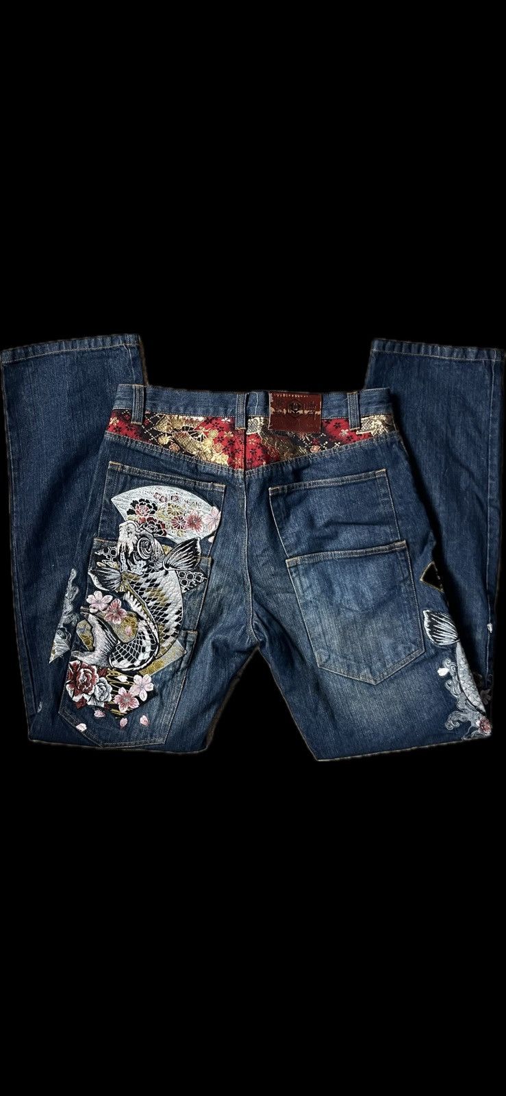 Japanese Brand × Vintage Authentic Japanese Embroidered Denim Size US 32 / EU 48 - 3 Thumbnail
