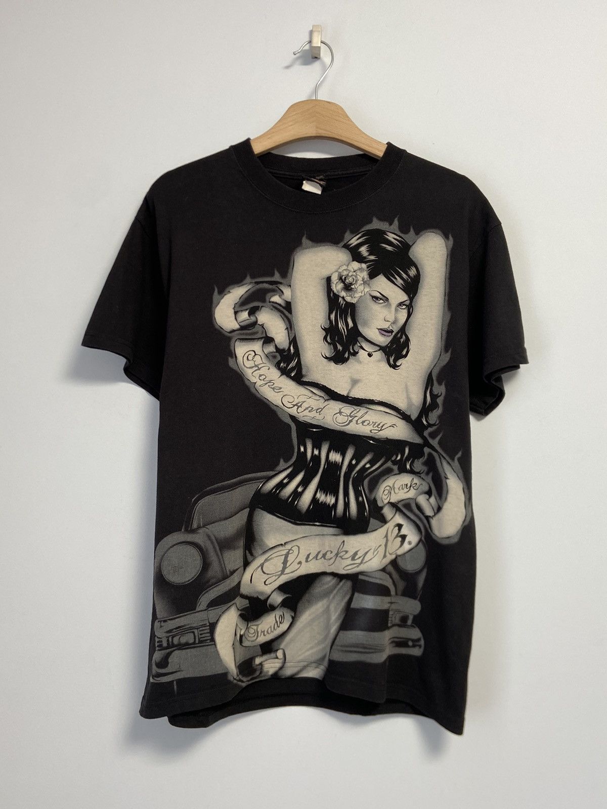 Vintage Vintage T-Shirt Lucky 13 Size US M / EU 48-50 / 2 - 1 Thumbnail