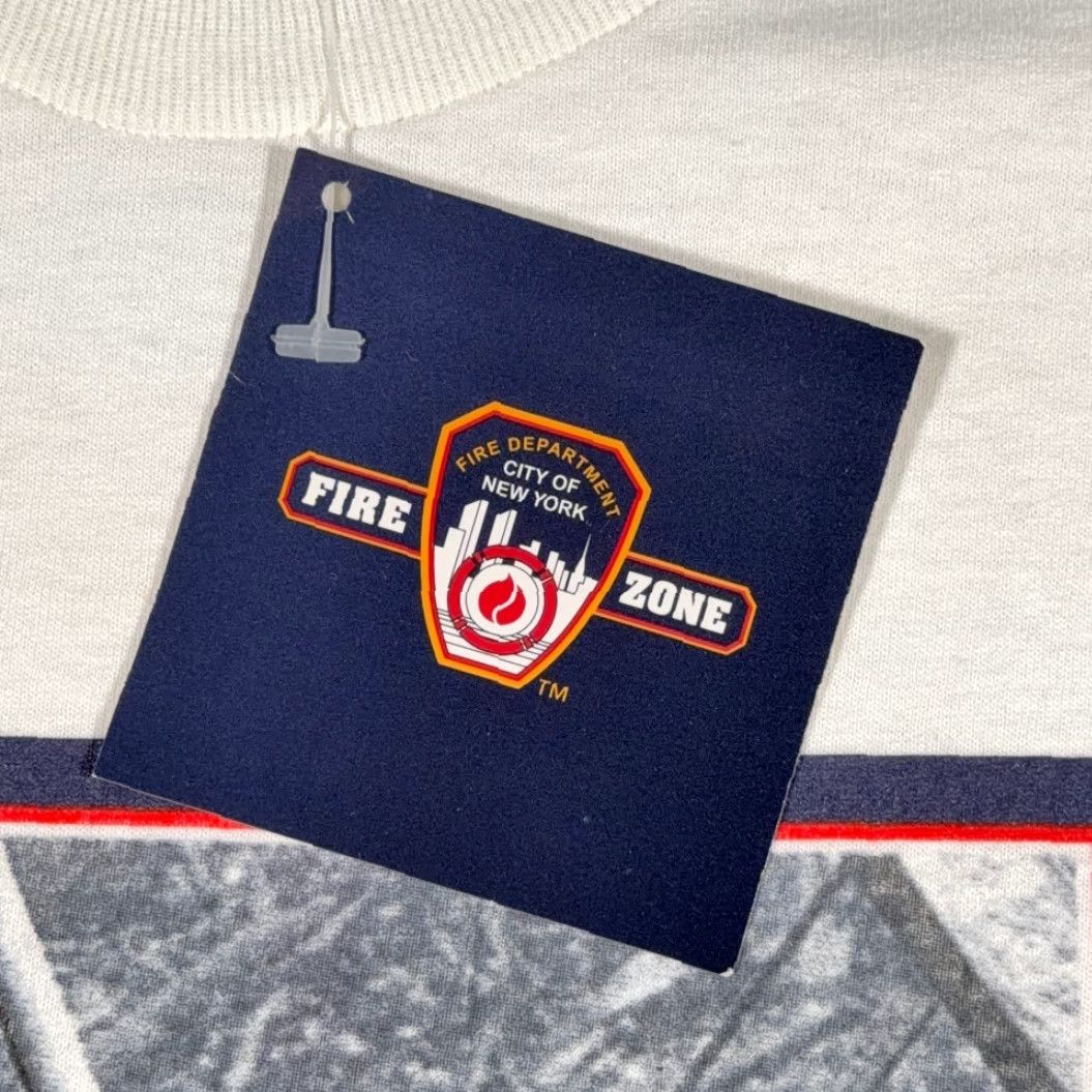 Vintage VINTAGE FDNY Shirt Adult LARGE White Fire Department Flag 911 USA Deadstock Y2K Size US L / EU 52-54 / 3 - 4 Thumbnail