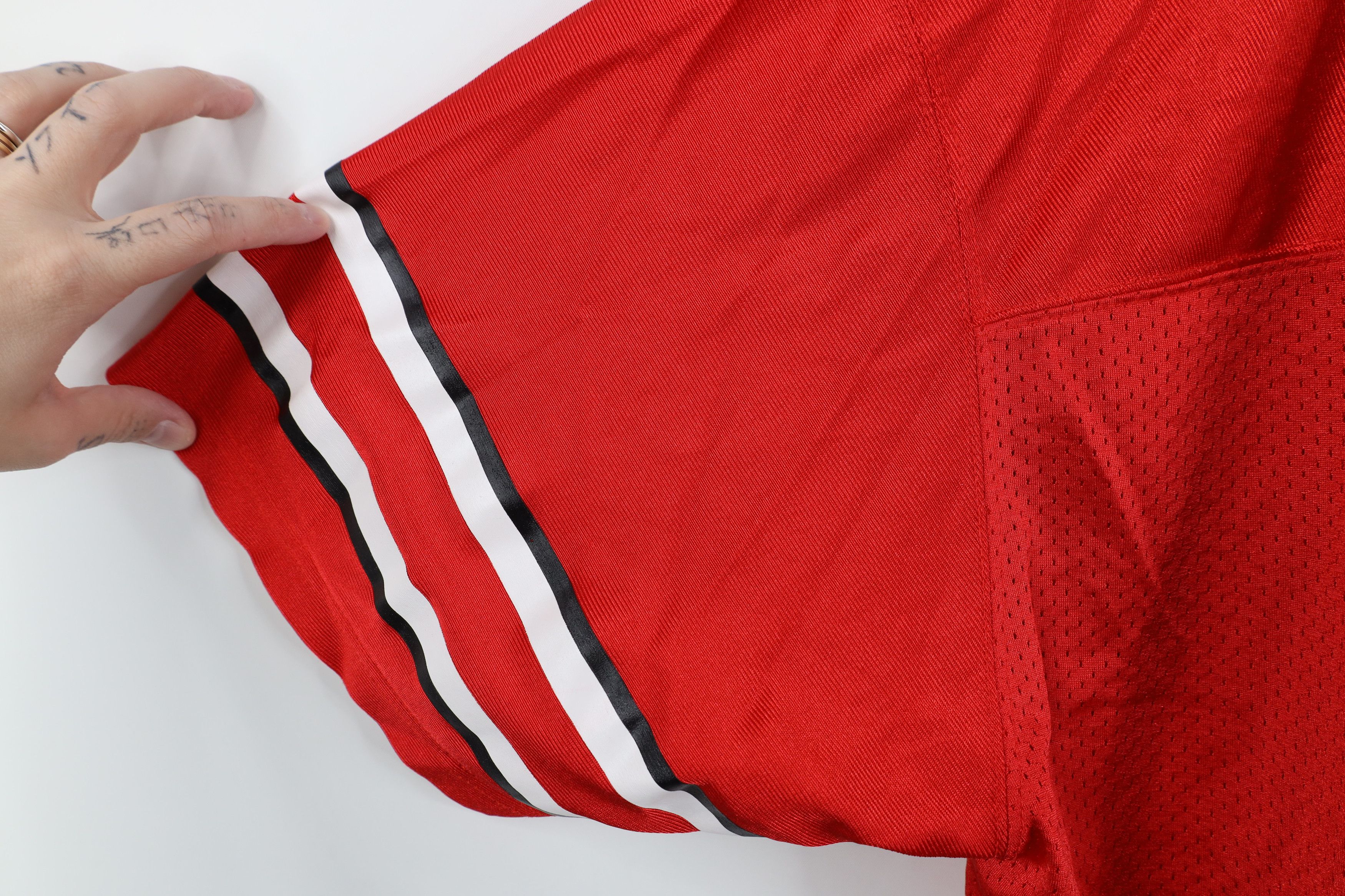 Adidas Vintage 90s Adidas University Football Jersey Red #10 Size US XXL / EU 58 / 5 - 8 Thumbnail