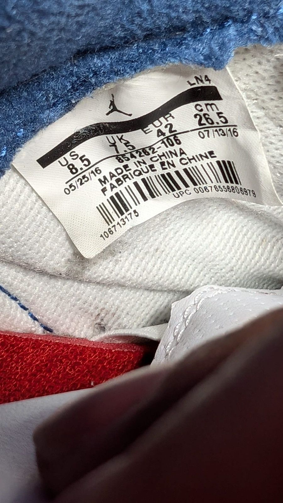 Jordan Brand Size 8.5 - Jordan 3 Retro OG Mid True Blue Size US 8.5 / EU 41-42 - 6 Thumbnail