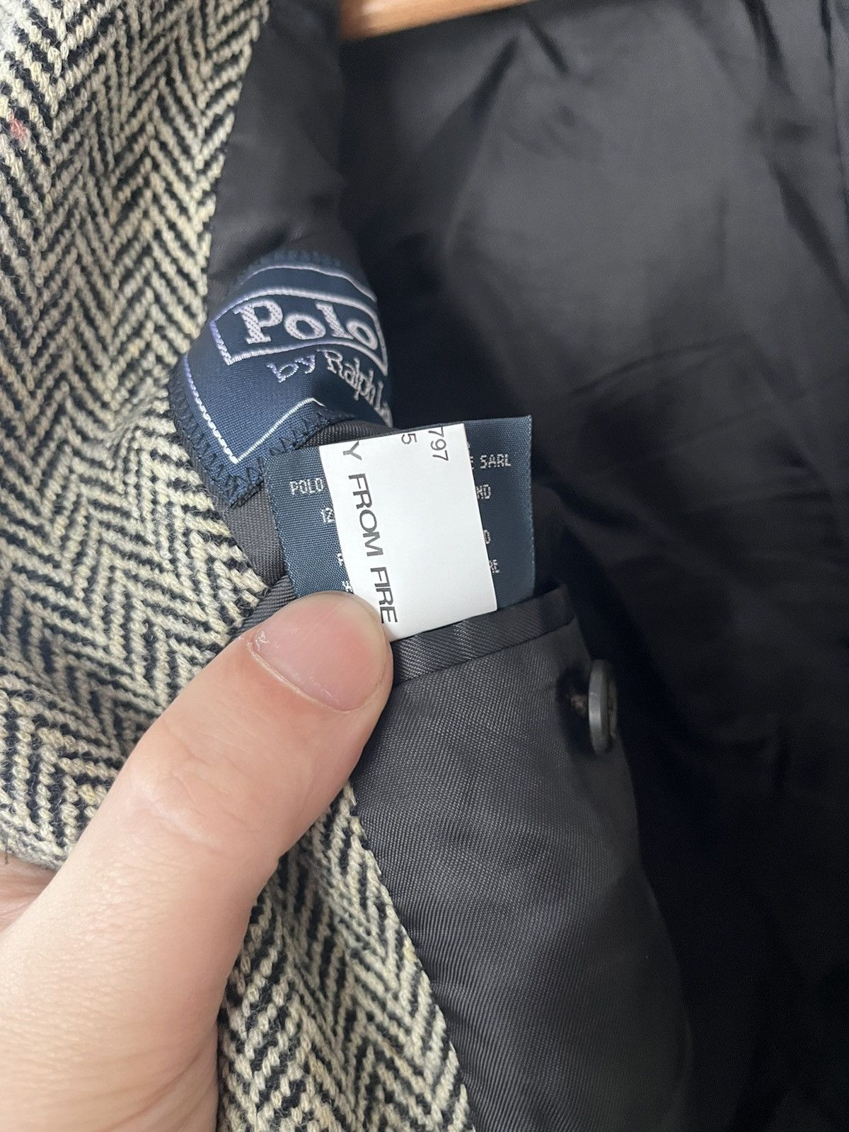 Polo Ralph Lauren Vintage Polo Ralph Lauren Blazer Jacket Wool Herringbone Size XL / US 12-14 / IT 48-50 - 13 Thumbnail