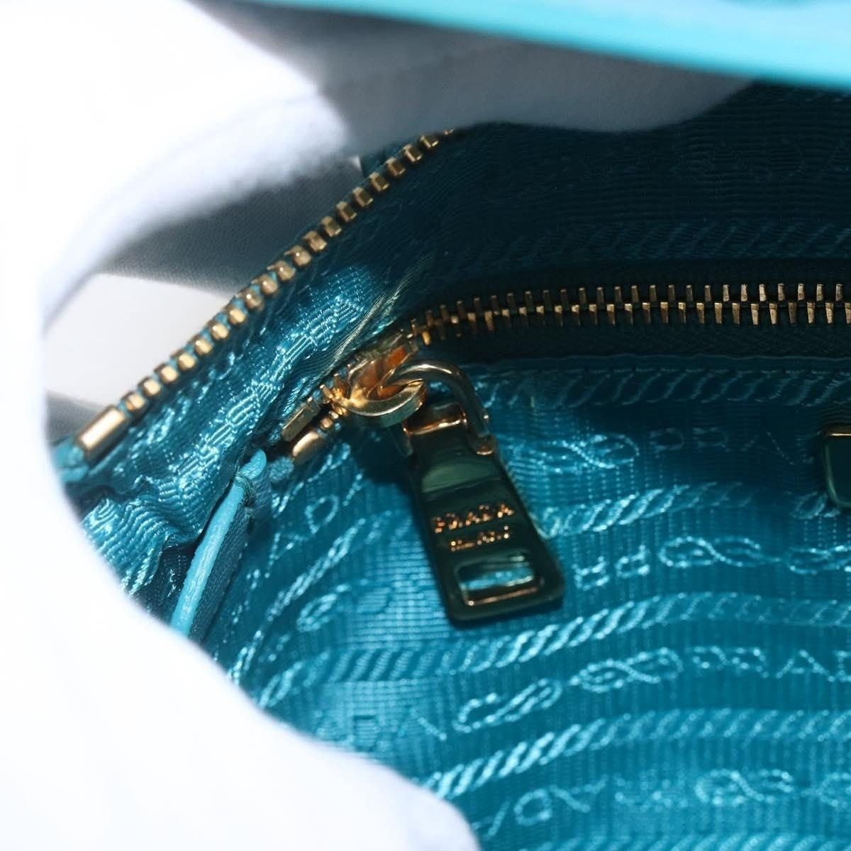 Prada Prada Nylon Chain Shoulder Bag Turquoise Size ONE SIZE - 8 Thumbnail