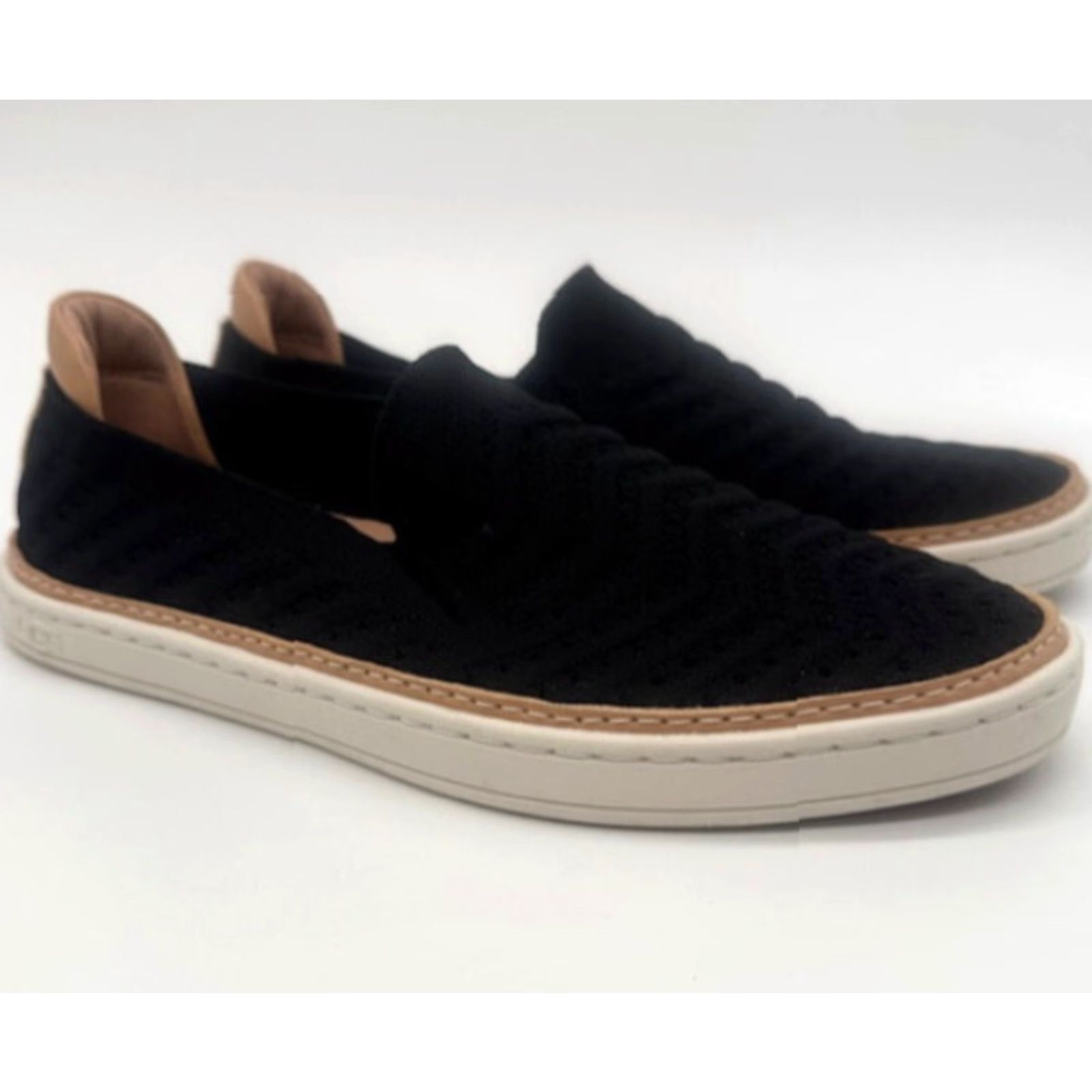 Ugg UGG Sammy Knit Chevron Sneakers Women's 5.5 Black Knit Chevron Flat Slip On Casual Shoes Size US 4 / IT 34 - 3 Thumbnail