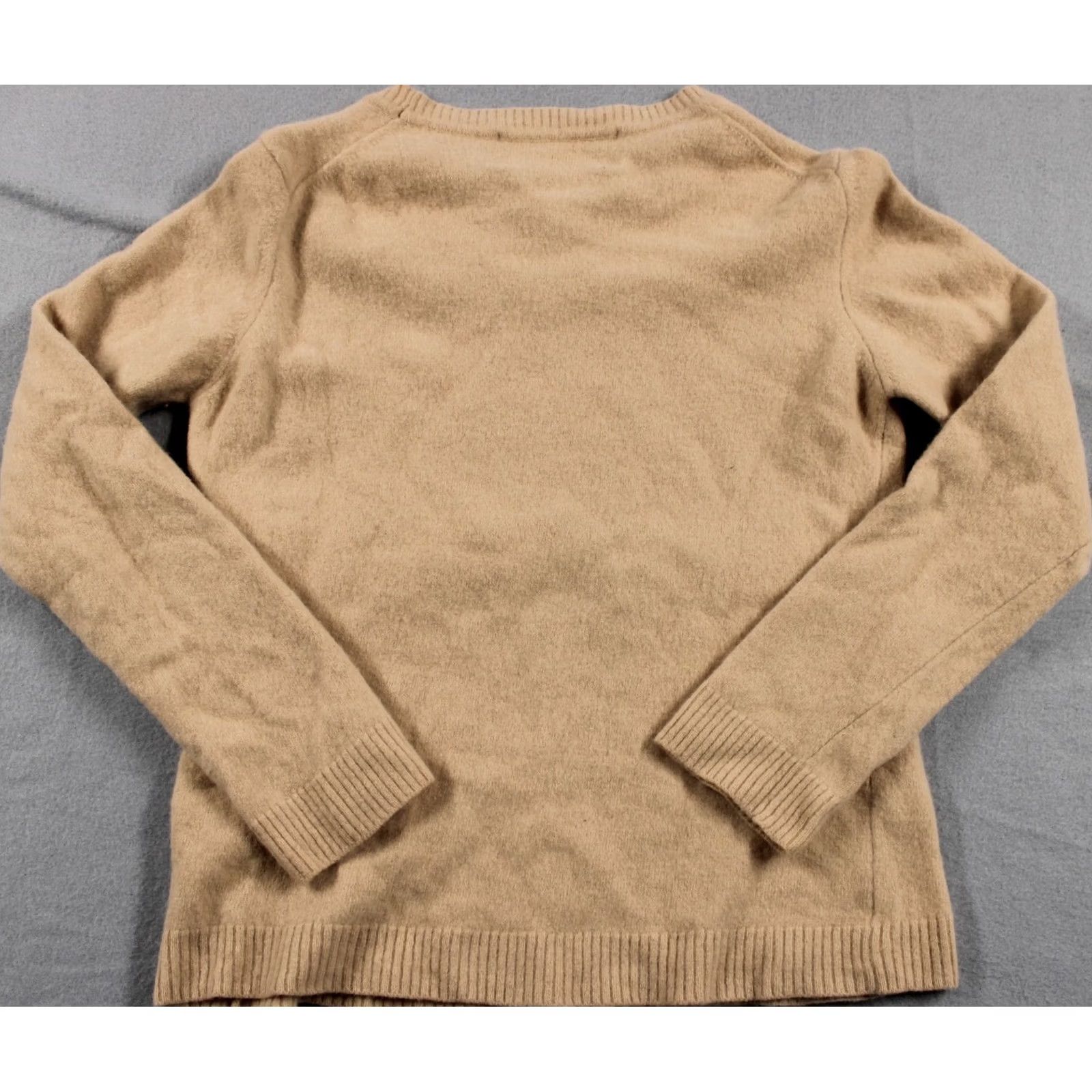 Barbour Barbour Sweater Womens 12 Beige Lambswool Crewneck Pullover Biscotti Soft Knit Size XL / US 12-14 / IT 48-50 - 8 Thumbnail