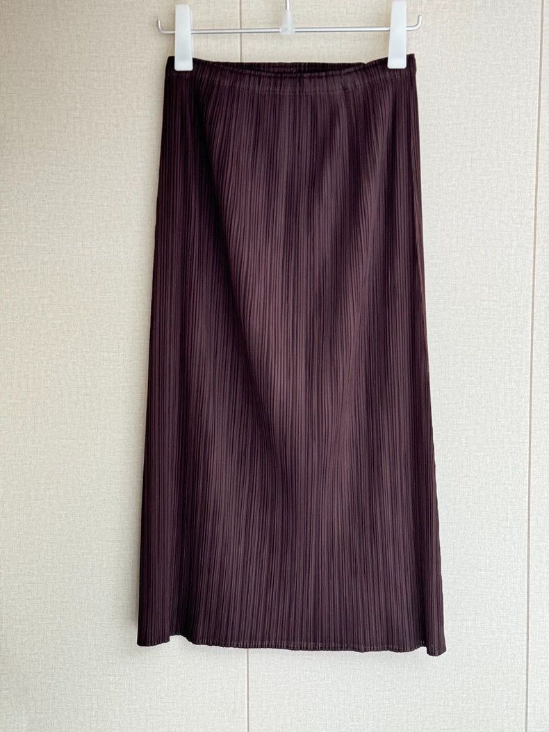 Issey Miyake issey miyake size:4 Purple pleated skirt Size 42" / US 20 - 3 Thumbnail